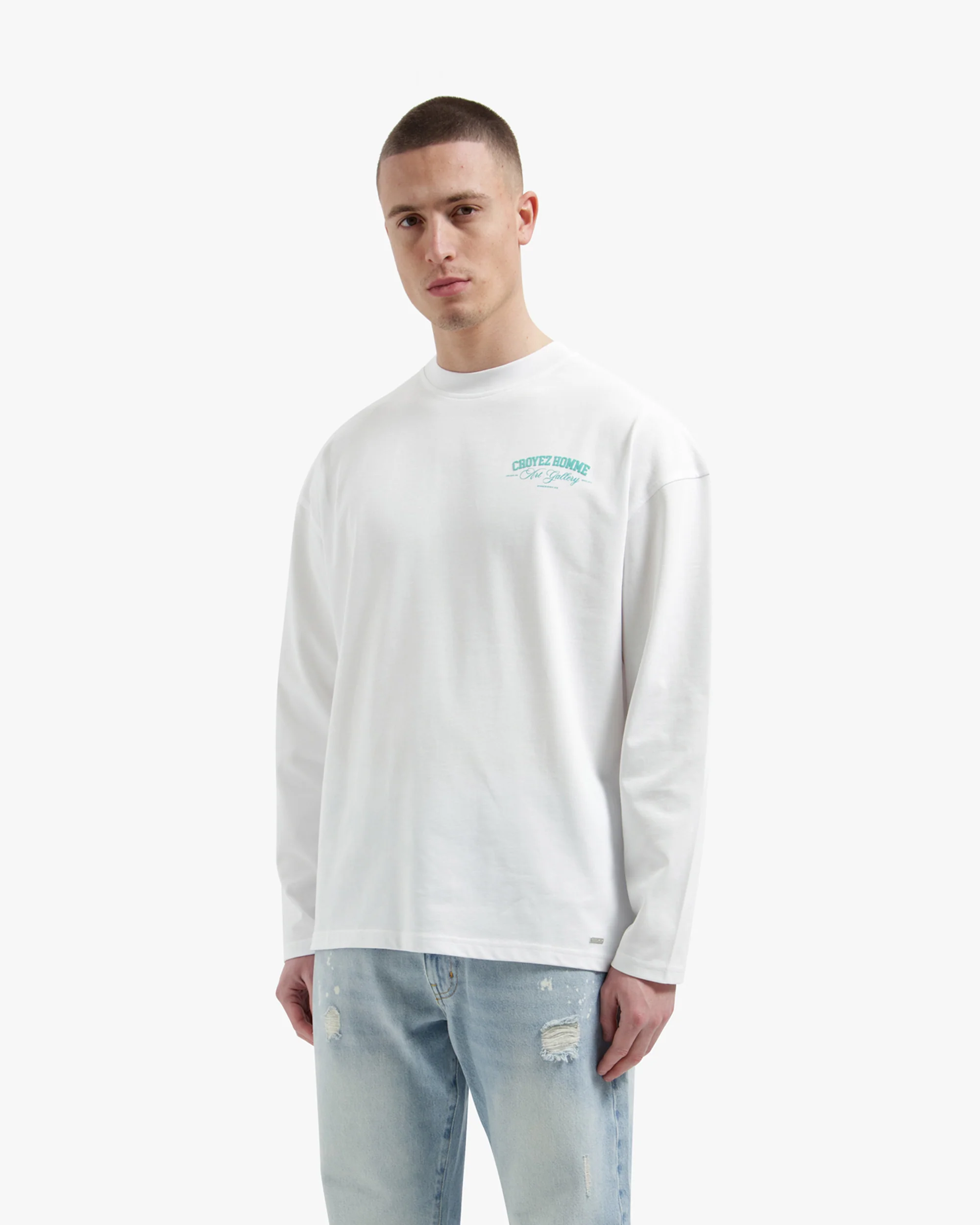 Croyez Art Gallery Longsleeve | White - Image 3