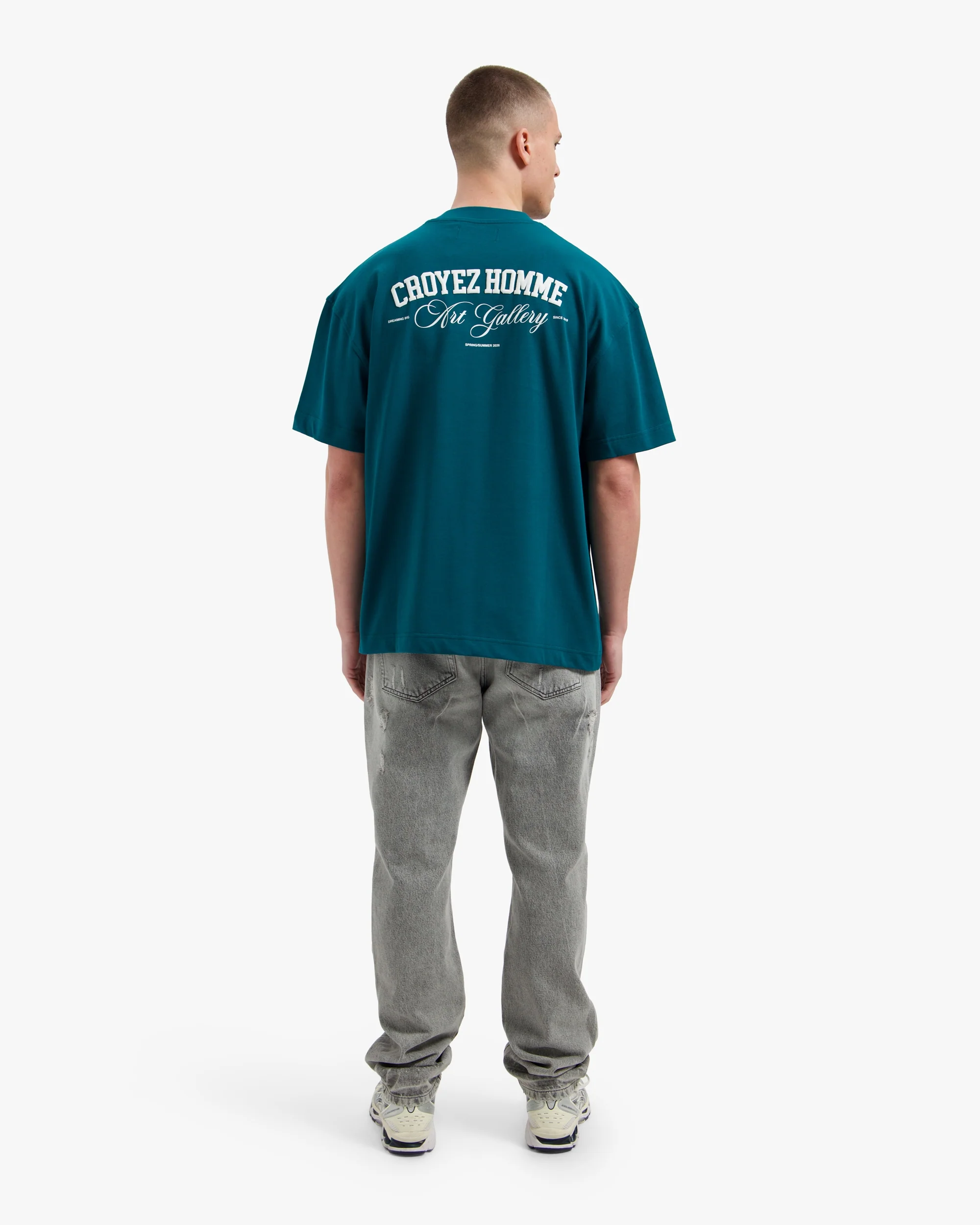 Croyez Art Gallery T-Shirt | Dark Teal - Image 6
