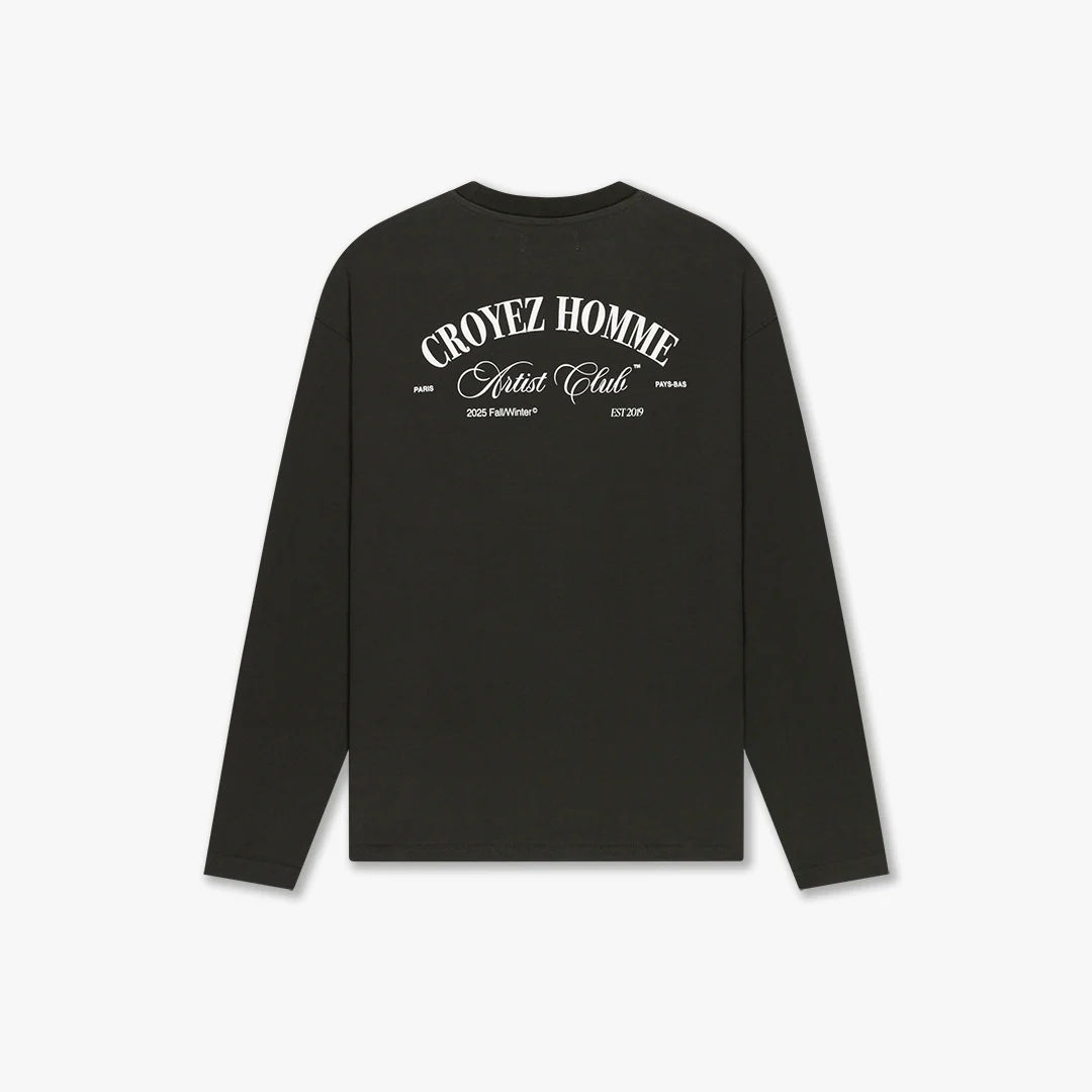 CROYEZ ARTIST CLUB LONGSLEEVE T-SHIRT | DARK GREEN - Image 2