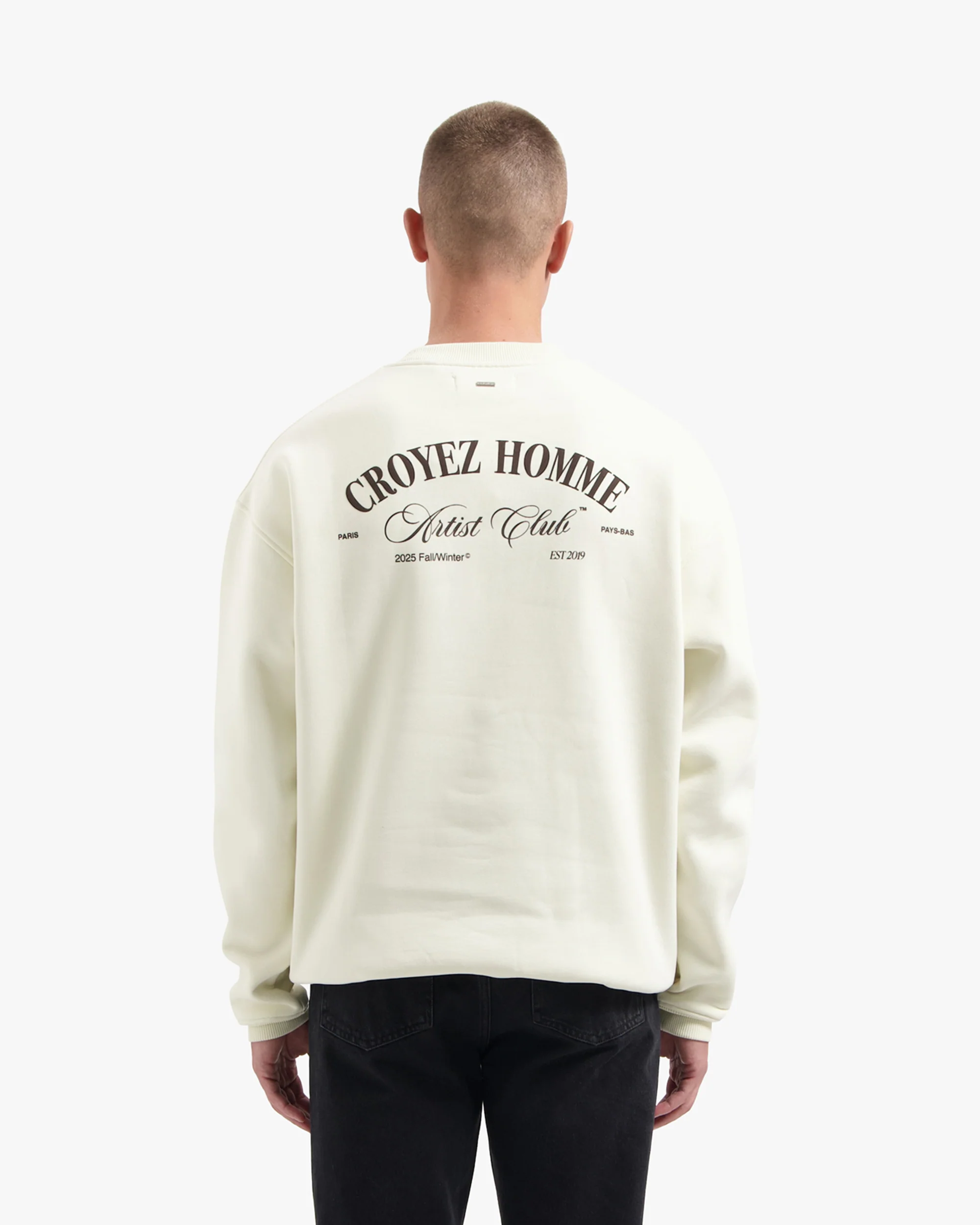 CROYEZ ARTIST CLUB LONGSLEEVE T-SHIRT | OFF-WHITE - Image 4