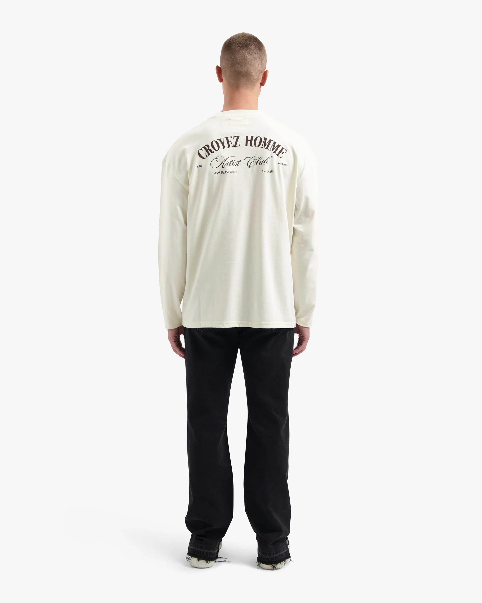 CROYEZ ARTIST CLUB LONGSLEEVE T-SHIRT | OFF-WHITE - Image 6