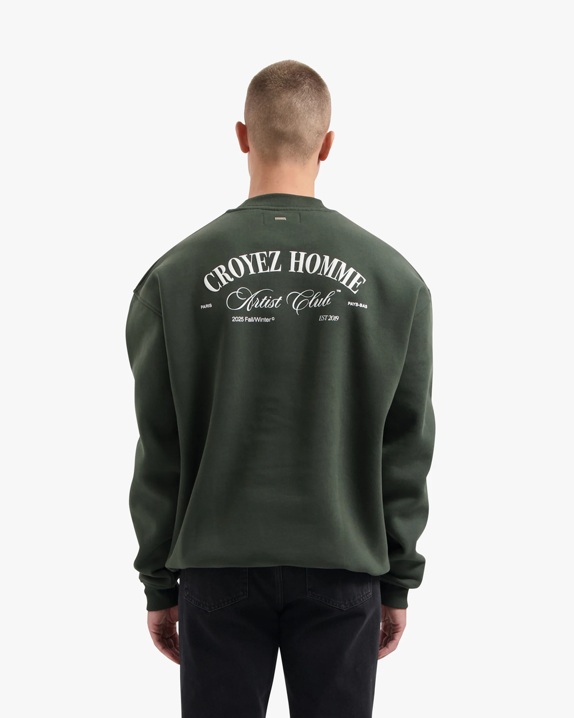 CROYEZ ARTIST CLUB SWEATER | DARK GREEN - Image 4