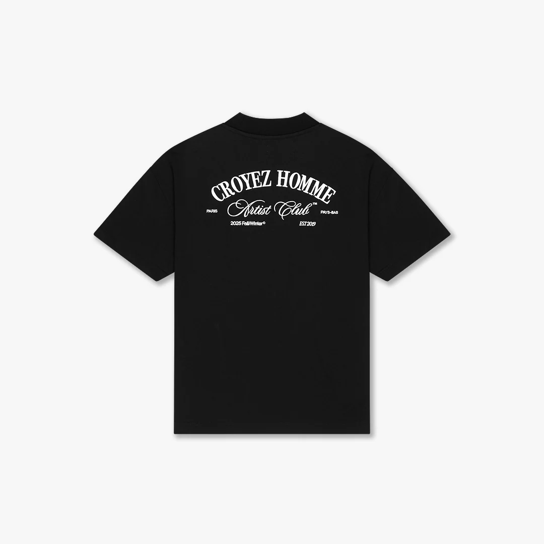 CROYEZ ARTIST CLUB T-SHIRT | BLACK - Image 2