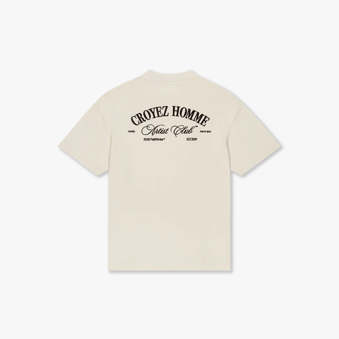 CROYEZ ARTIST CLUB T-SHIRT | OFF-WHITE - Image 2
