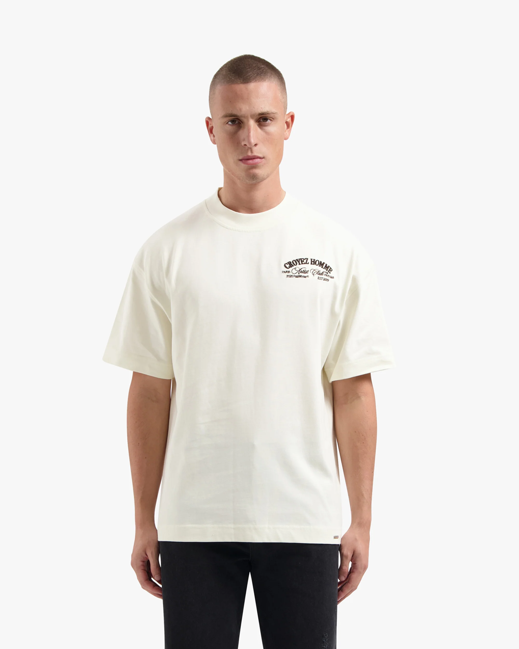 CROYEZ ARTIST CLUB T-SHIRT | OFF-WHITE - Image 3