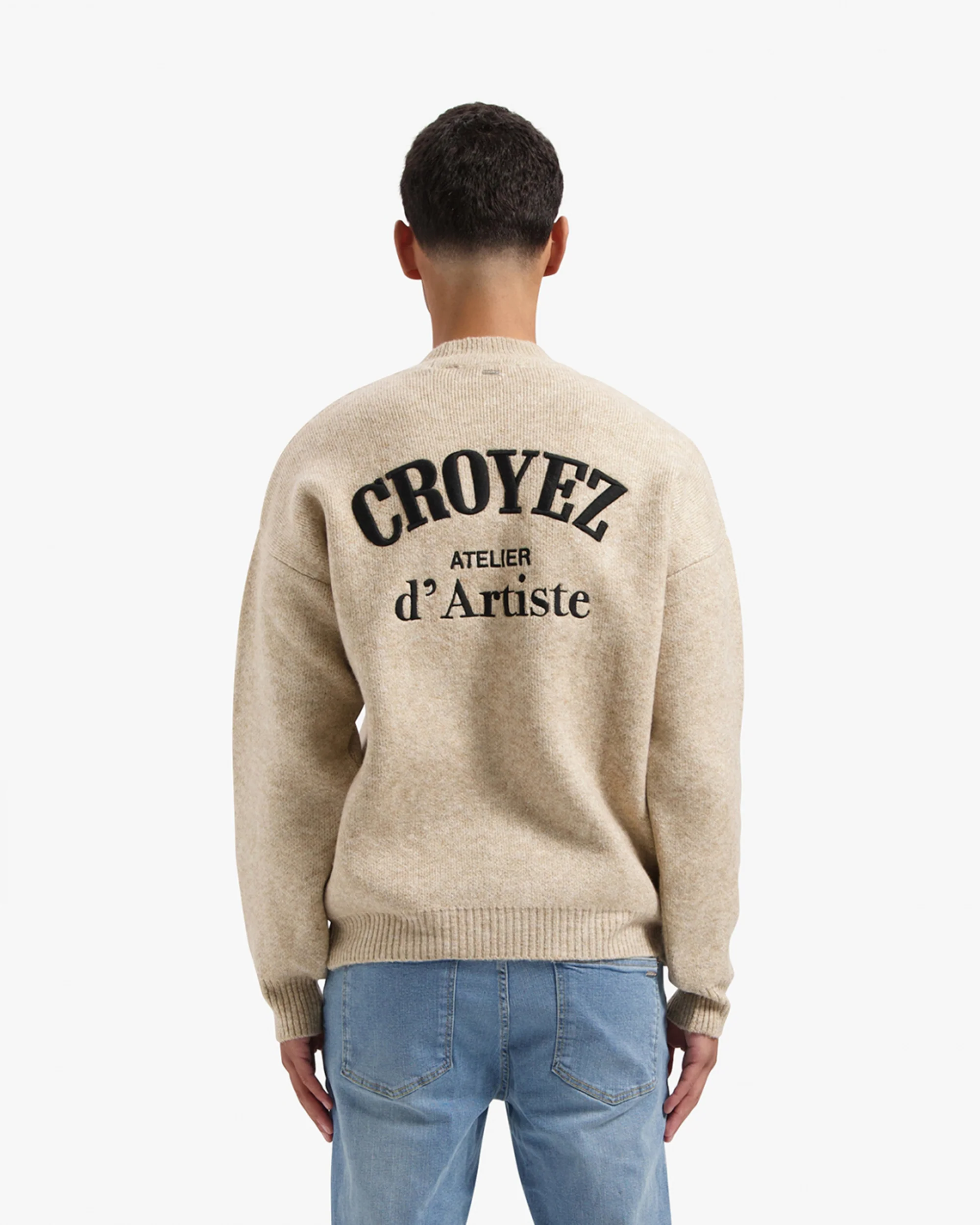 Croyez Atelier Knit Sweater | Beige - Image 4