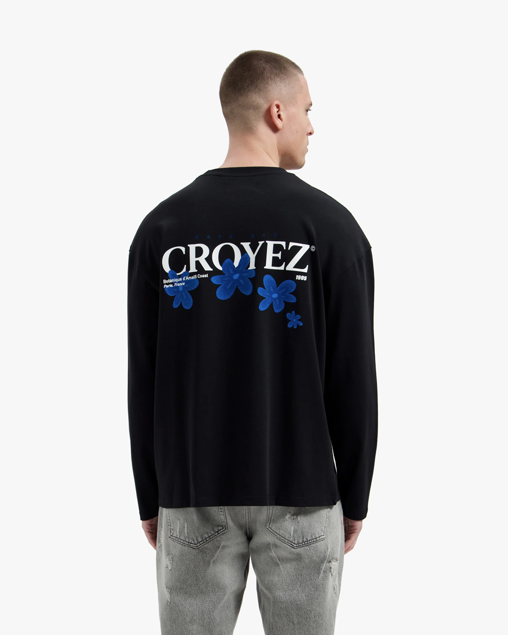 CROYEZ BOTANIQUE LONGSLEEVE | BLACK/COBALT - Image 4