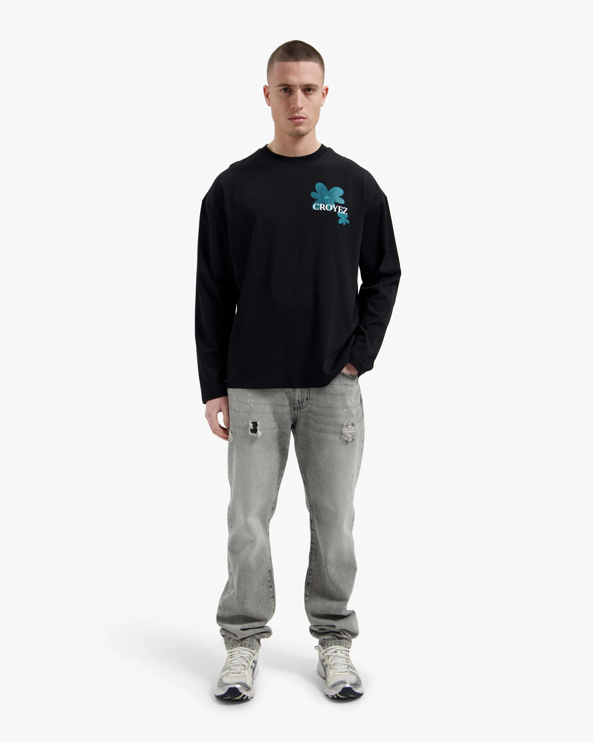 Croyez Botanique Longsleeve | Black/Dark Teal - Image 5