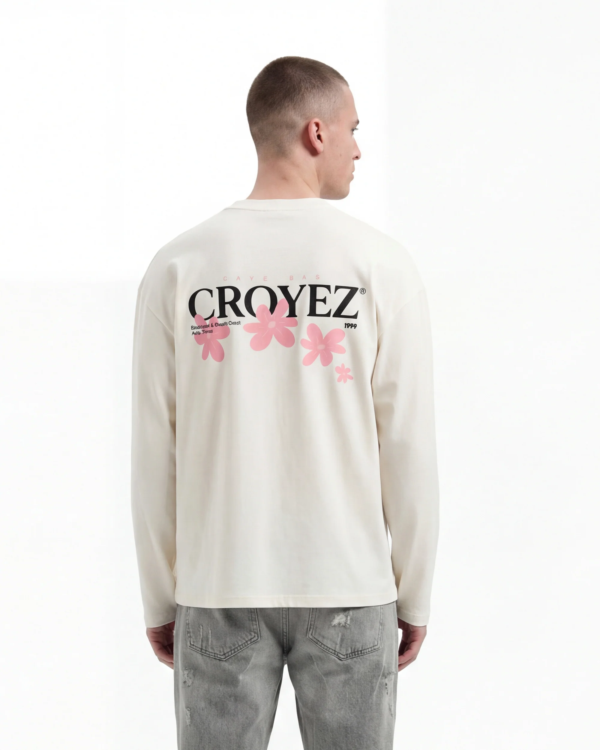 CROYEZ BOTANIQUE LONGSLEEVE | OFF-WHITE/PINK - Image 4