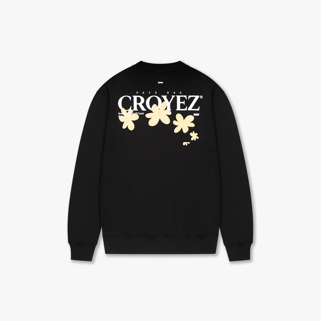 CROYEZ BOTANIQUE SWEATER | BLACK/LIME - Image 2