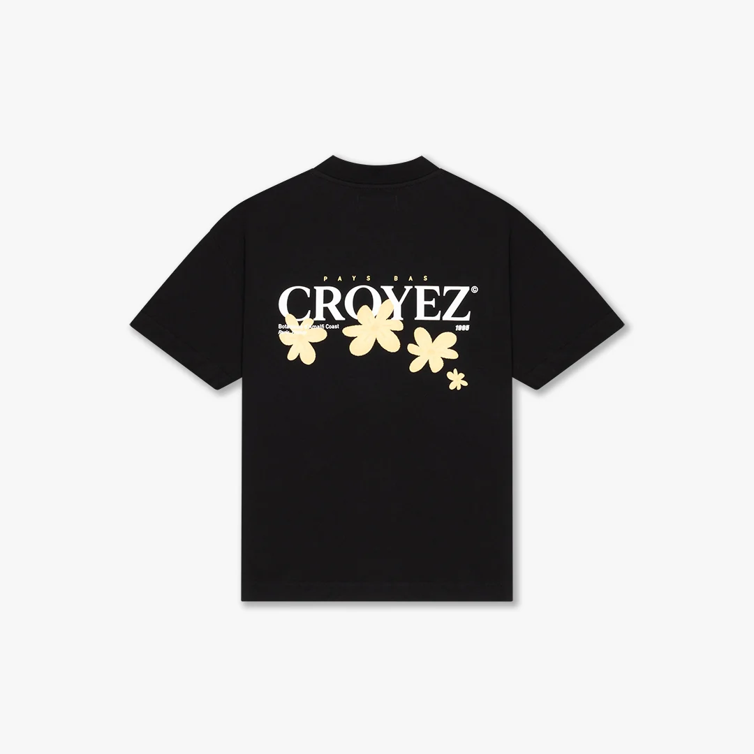 CROYEZ BOTANIQUE T-SHIRT | BLACK/LIME - Image 2