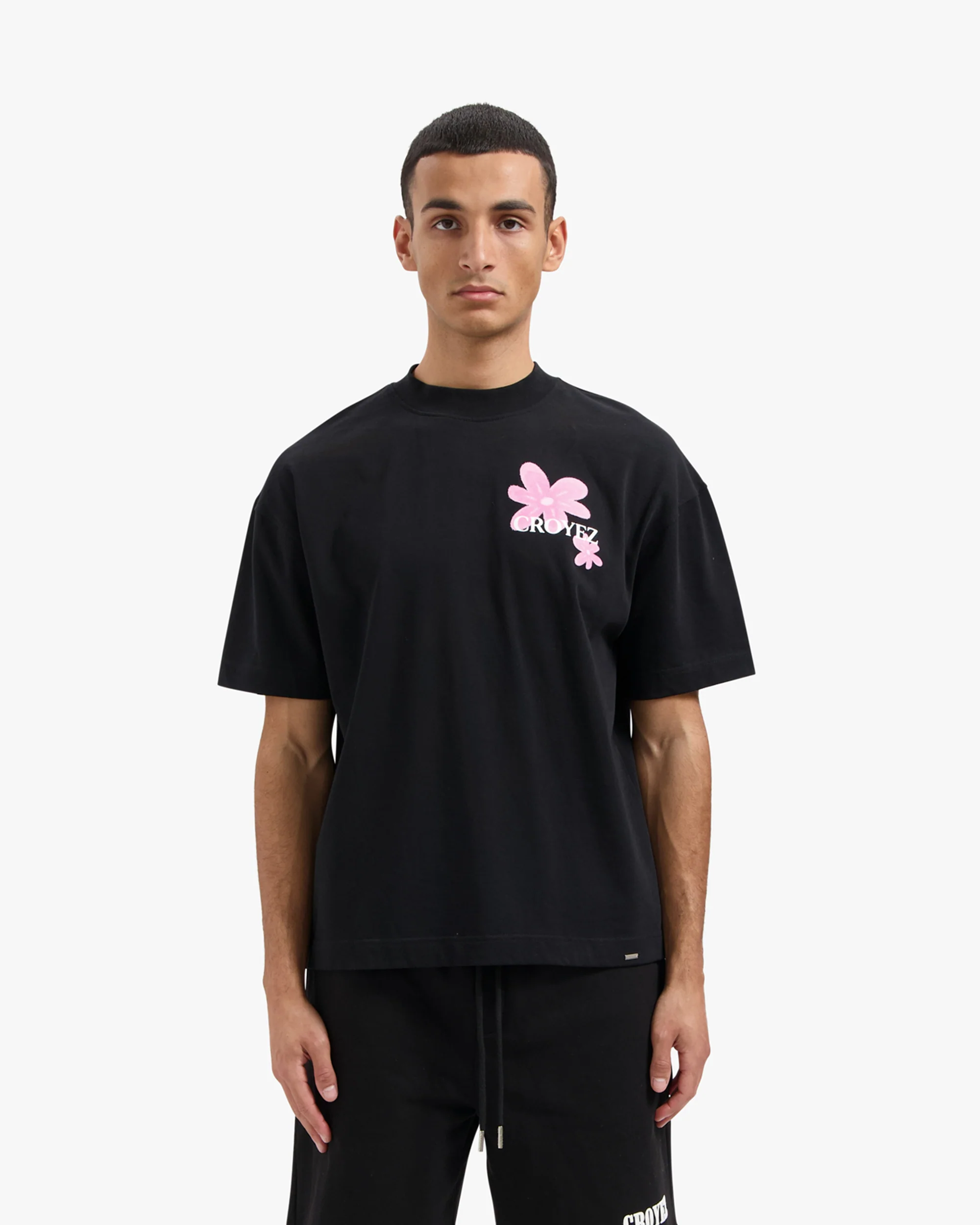 CROYEZ BOTANIQUE T-SHIRT | BLACK/PINK - Image 3