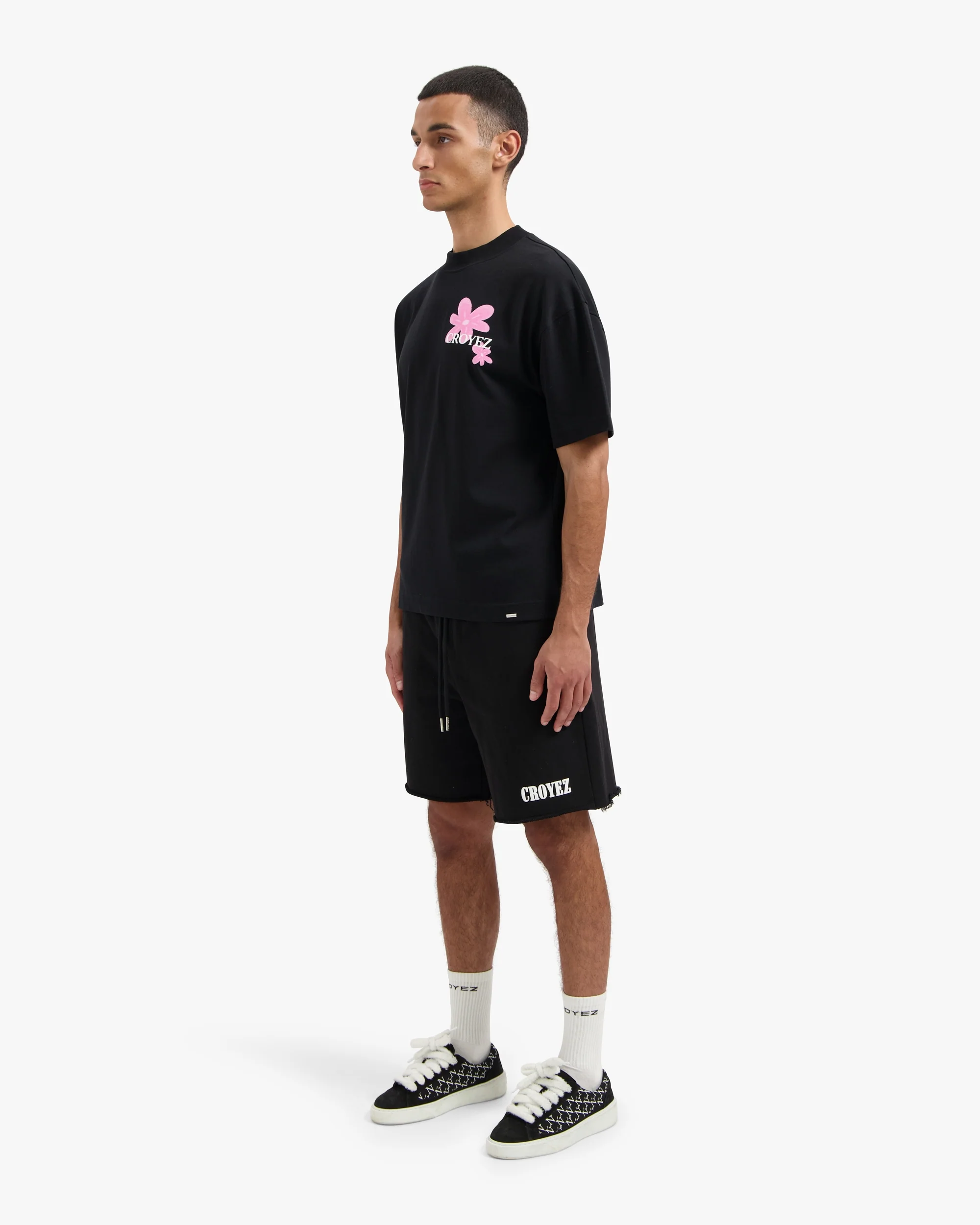 CROYEZ BOTANIQUE T-SHIRT | BLACK/PINK - Image 7