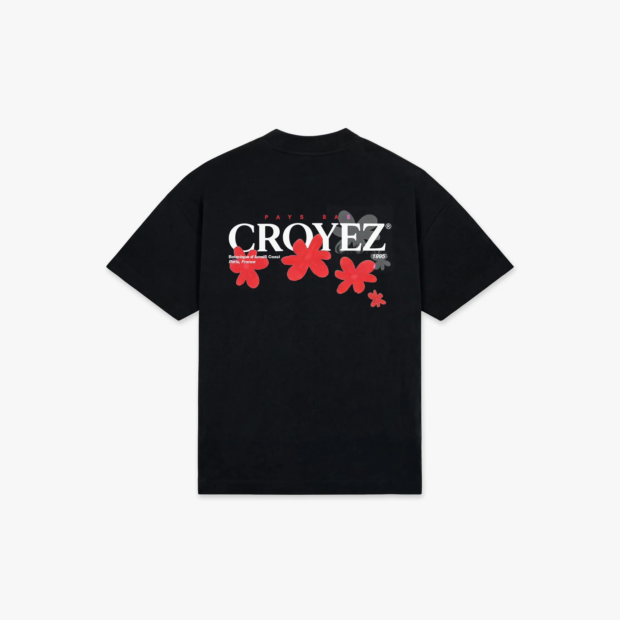 Croyez Botanique T-Shirt | Black/Red - Image 2