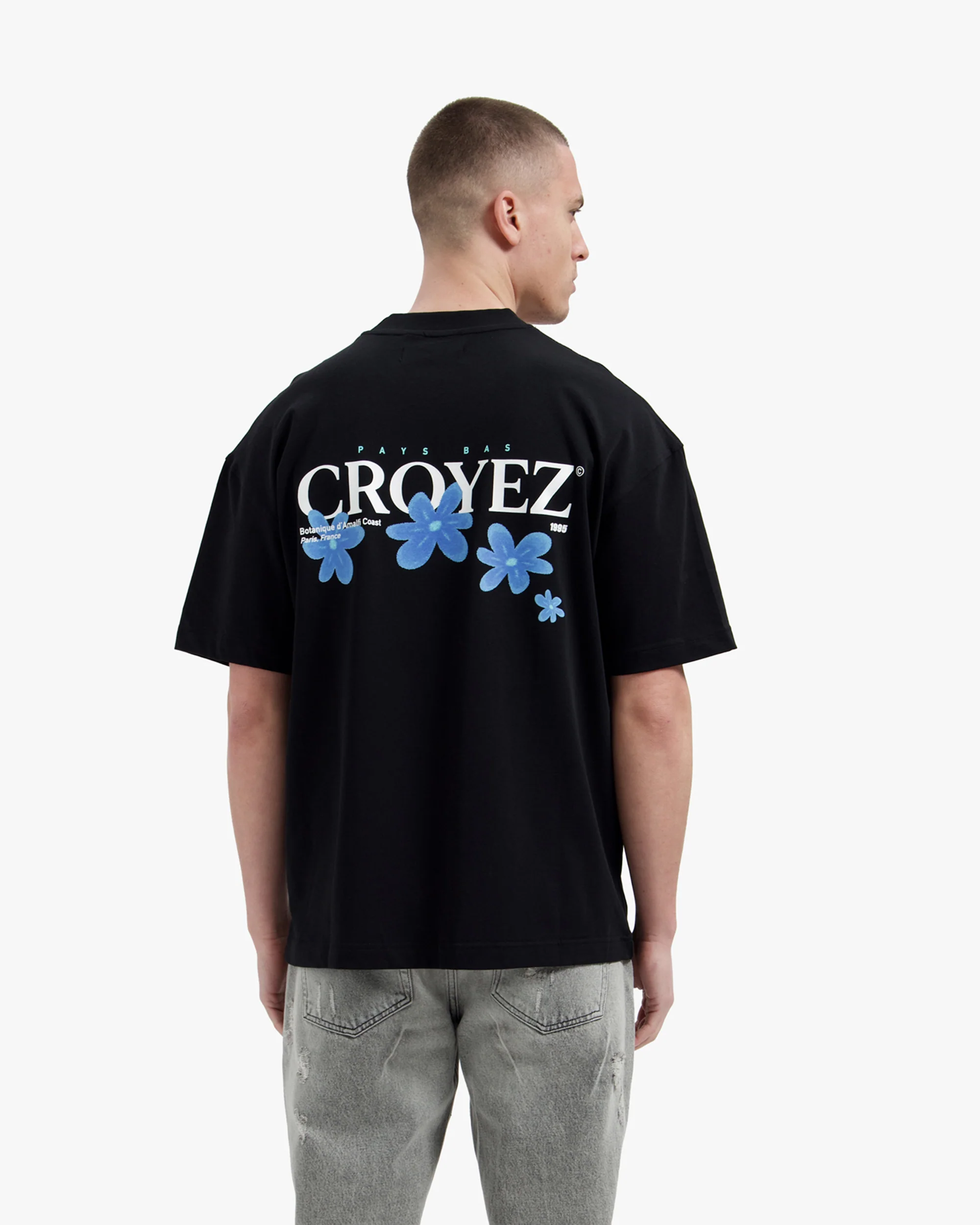Croyez Botanique T-Shirt | Black/Tiffany Blue - Image 4