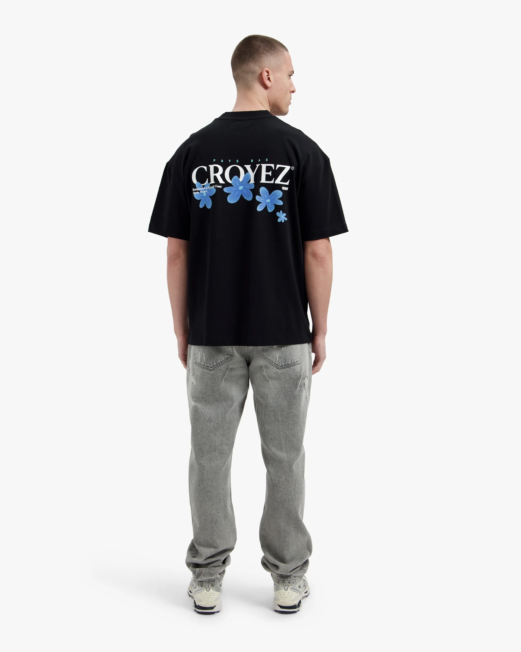 Croyez Botanique T-Shirt | Black/Tiffany Blue - Image 6