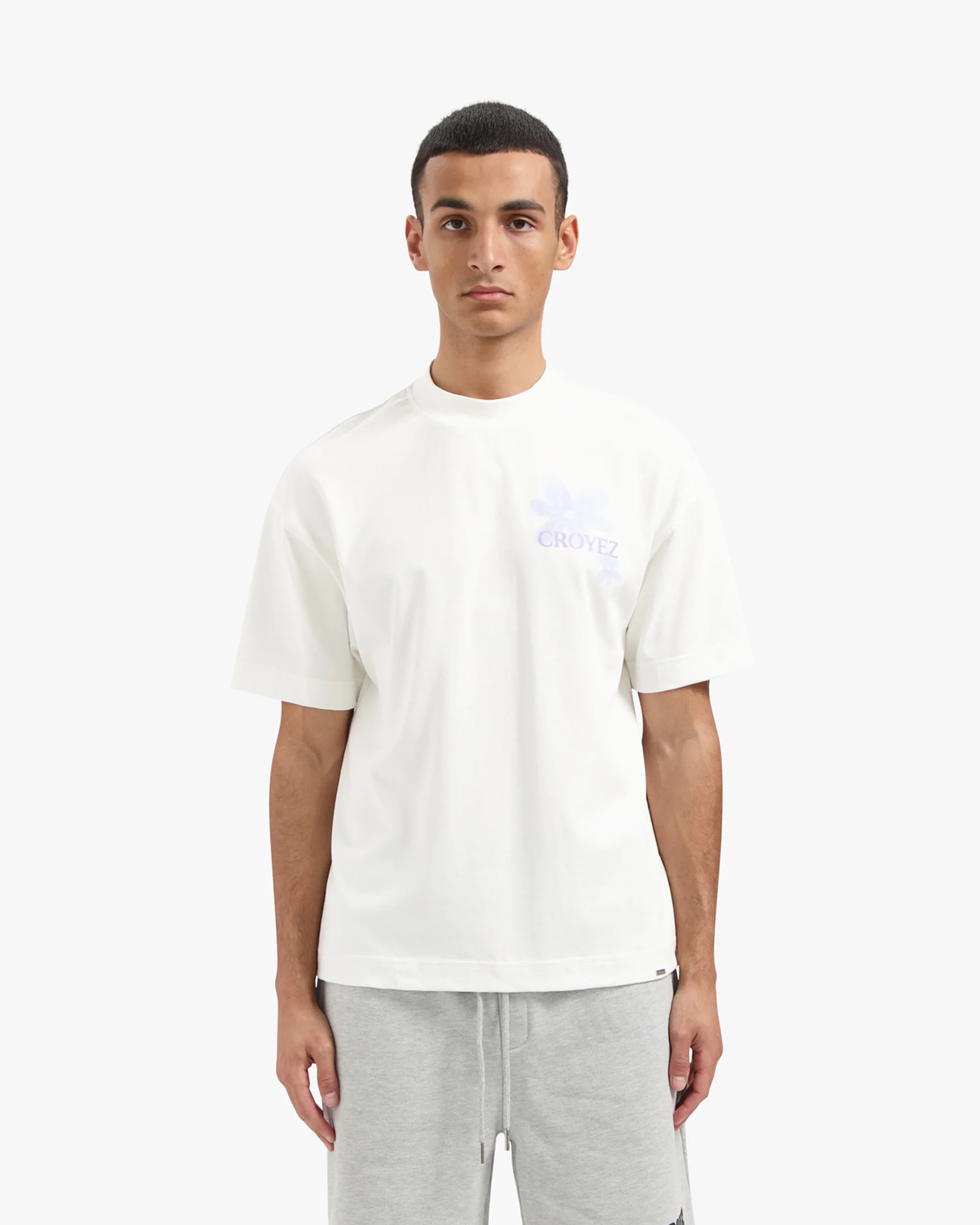 CROYEZ BOTANIQUE T-SHIRT | OFF-WHITE/LILAC - Image 3