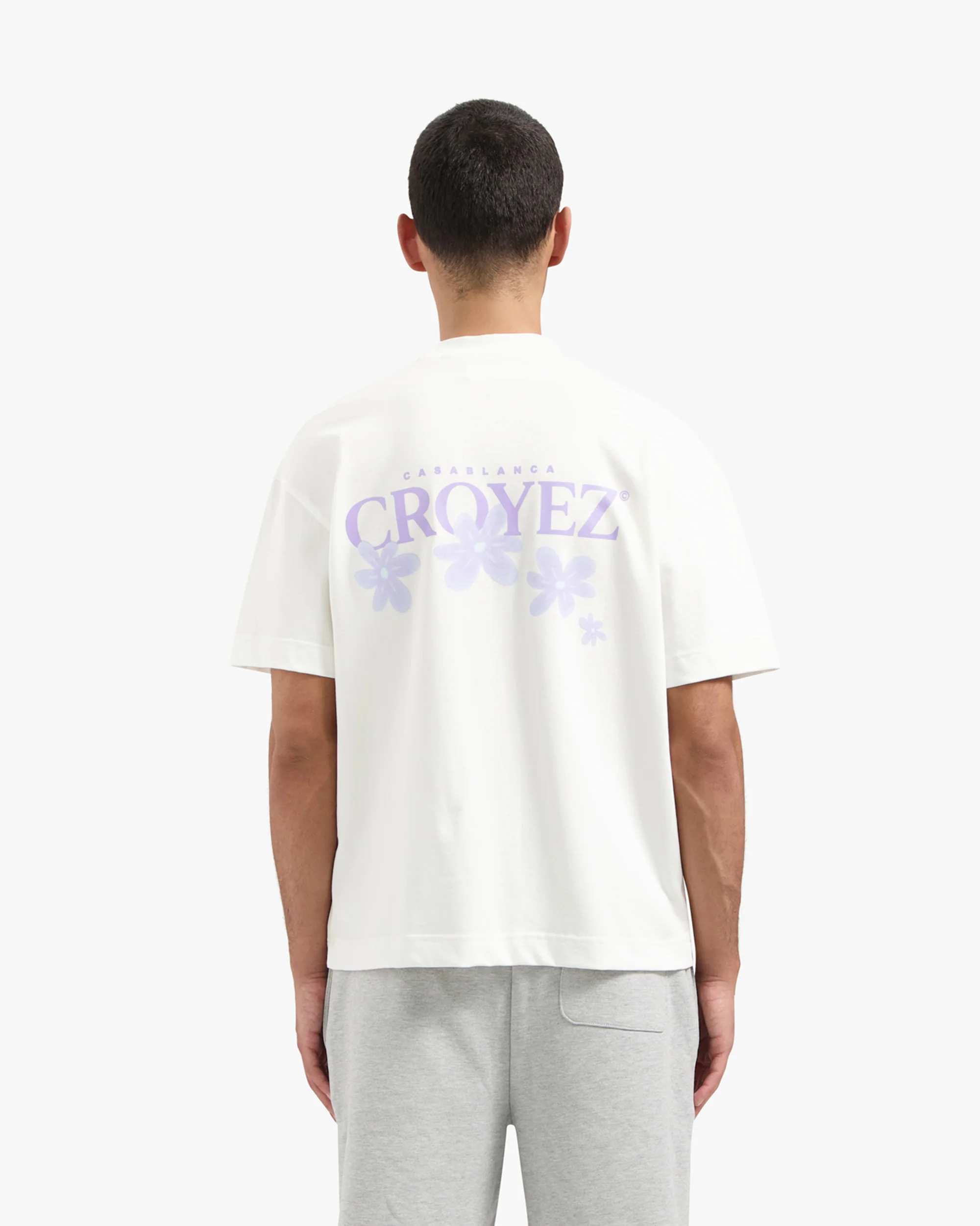 CROYEZ BOTANIQUE T-SHIRT | OFF-WHITE/LILAC - Image 4