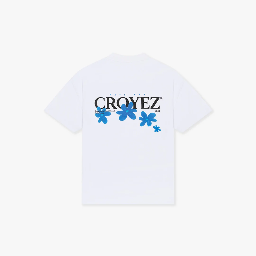 CROYEZ BOTANIQUE T-SHIRT | WHITE/COBALT - Image 2