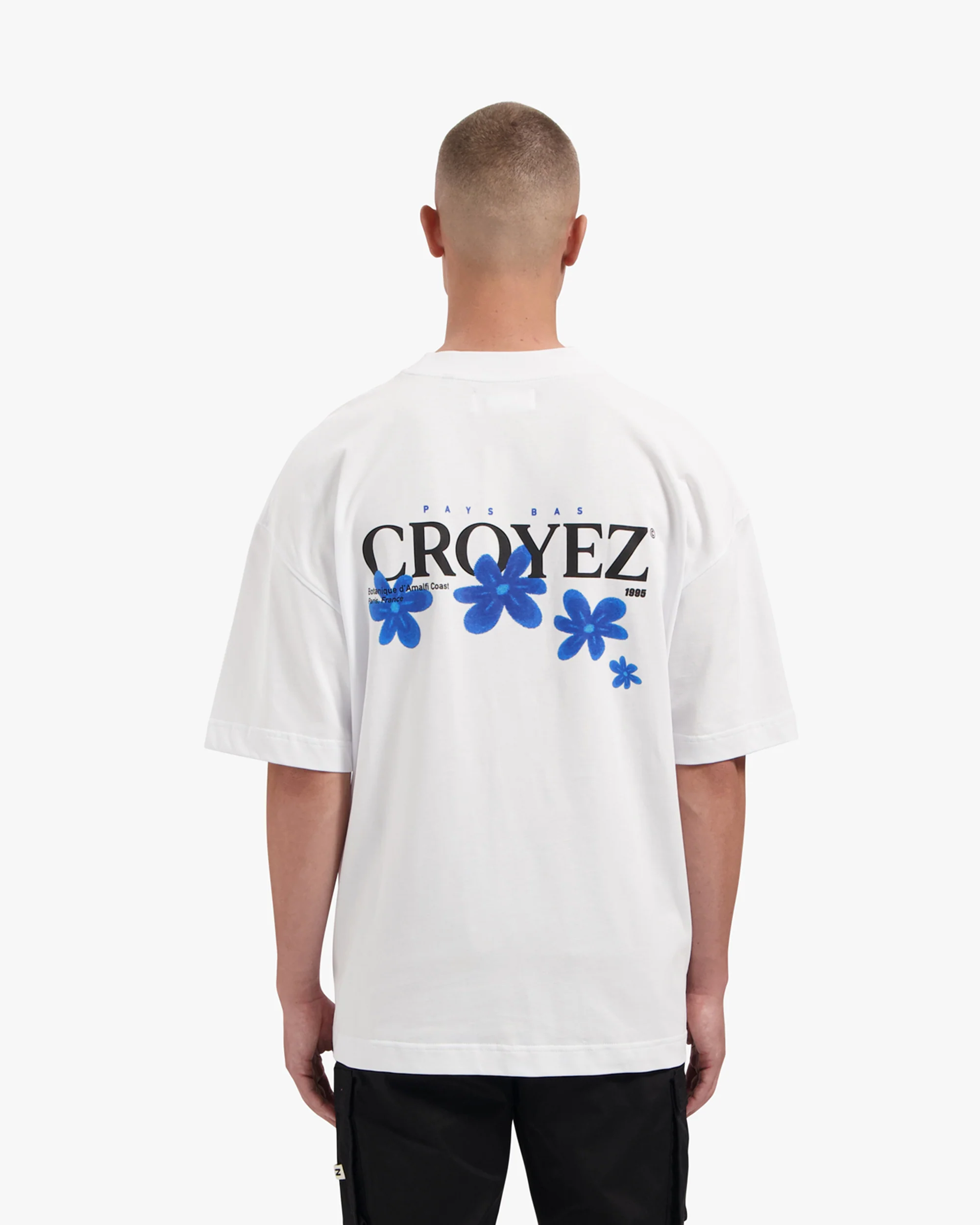 CROYEZ BOTANIQUE T-SHIRT | WHITE/COBALT - Image 4