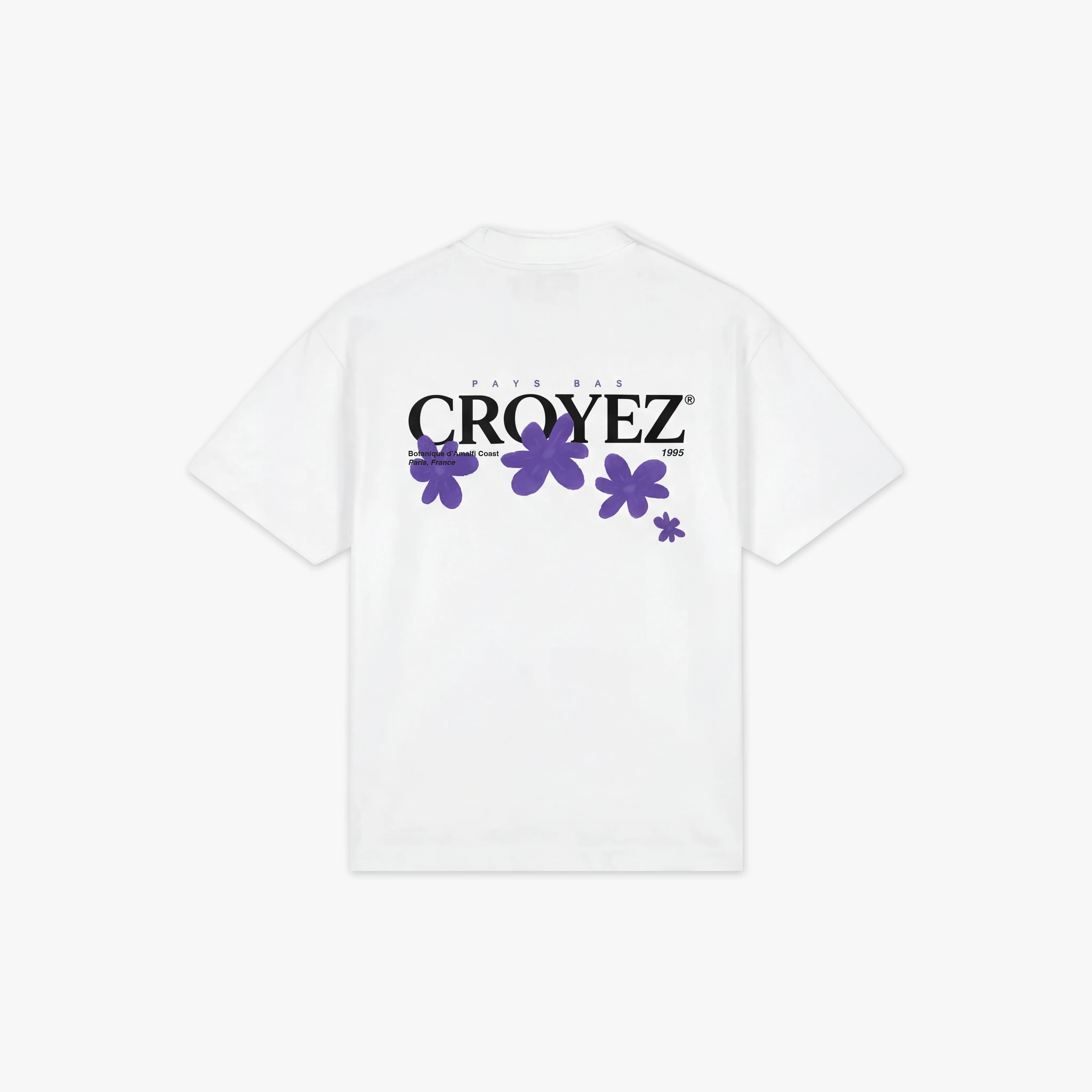 Croyez Botanique T-Shirt | White/Dark Purple - Image 2