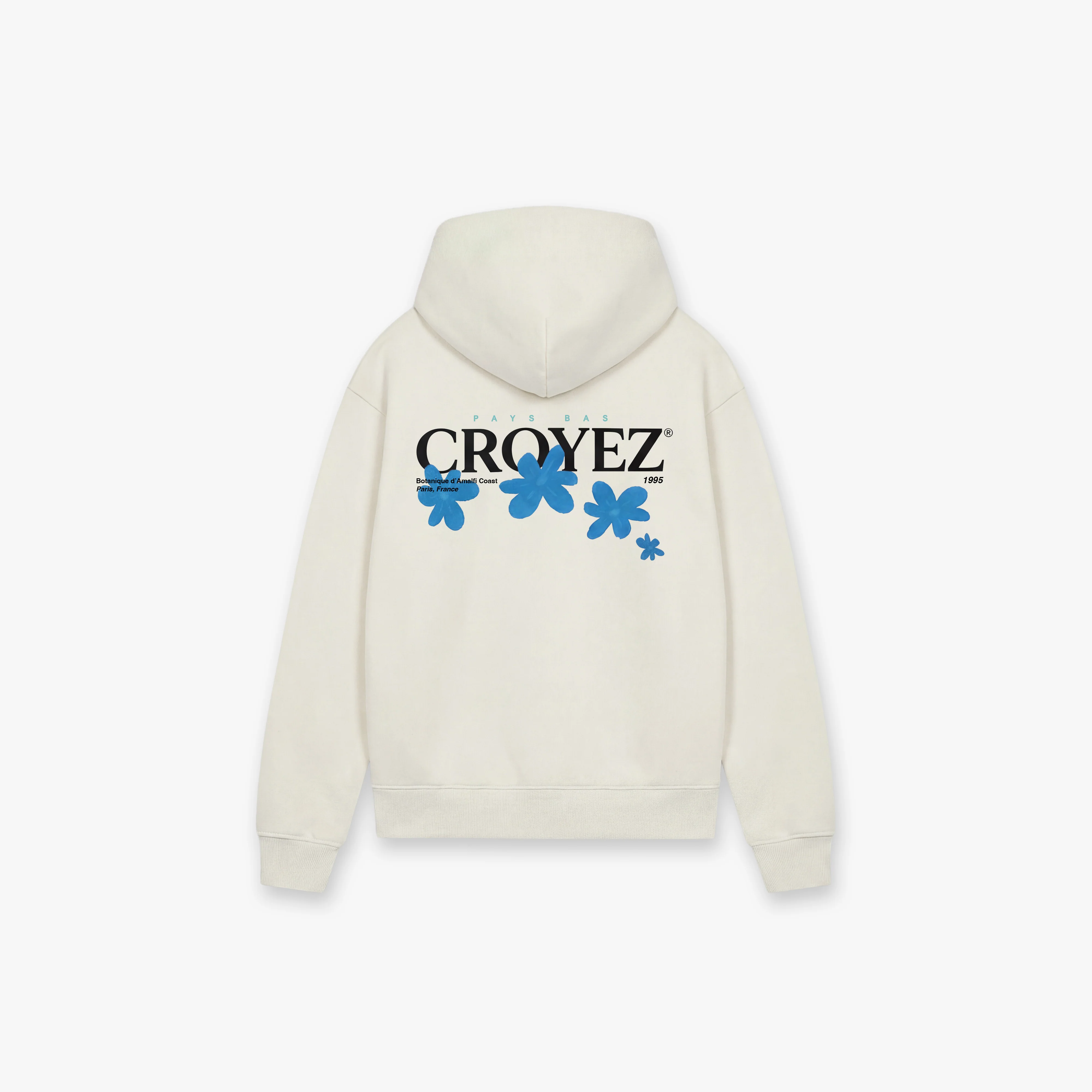 Croyez Botanique Zip Hoodie | Off-White/Tiffany Blue - Image 2