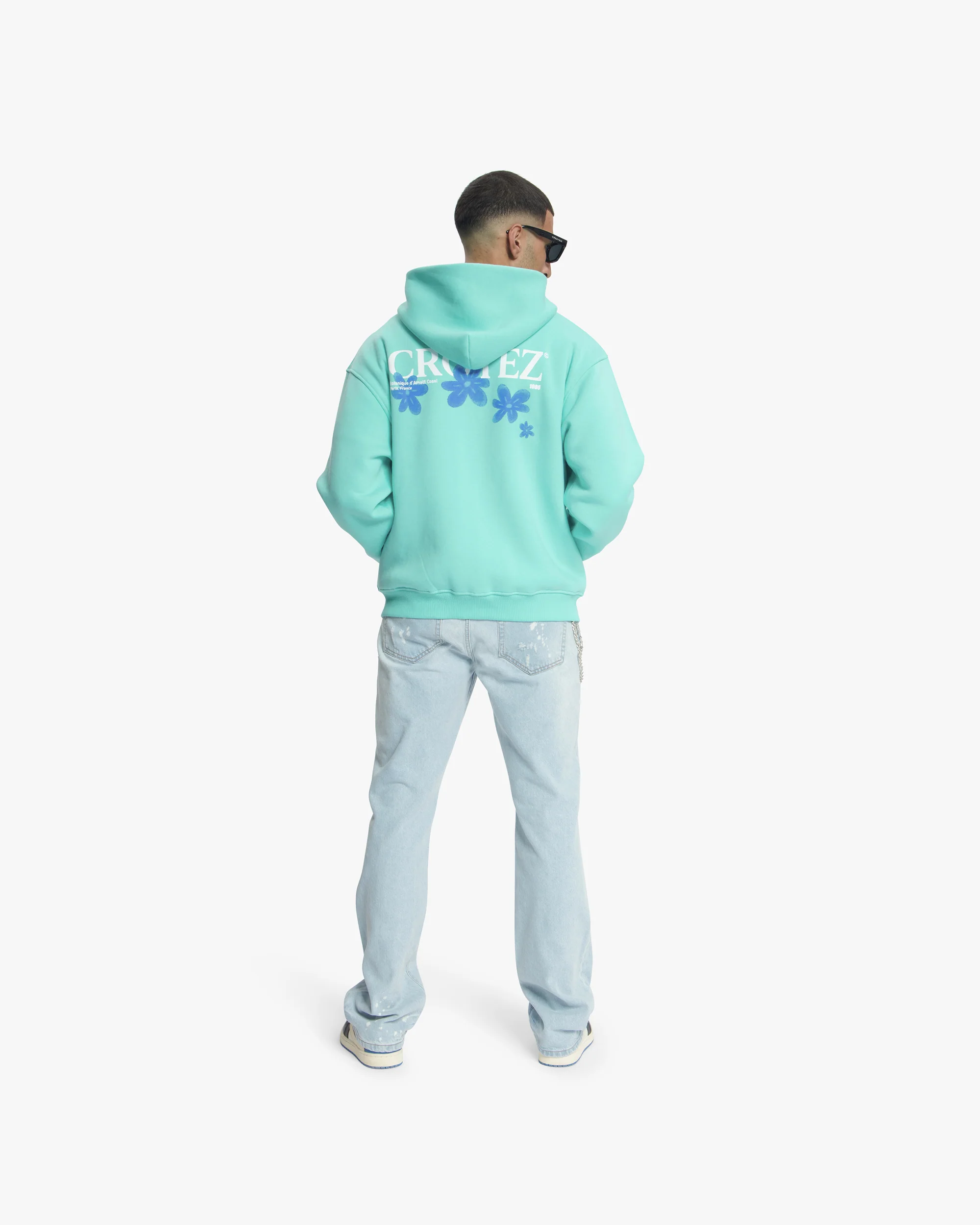 Croyez Botanique Zip Hoodie | Tiffany Blue - Image 6