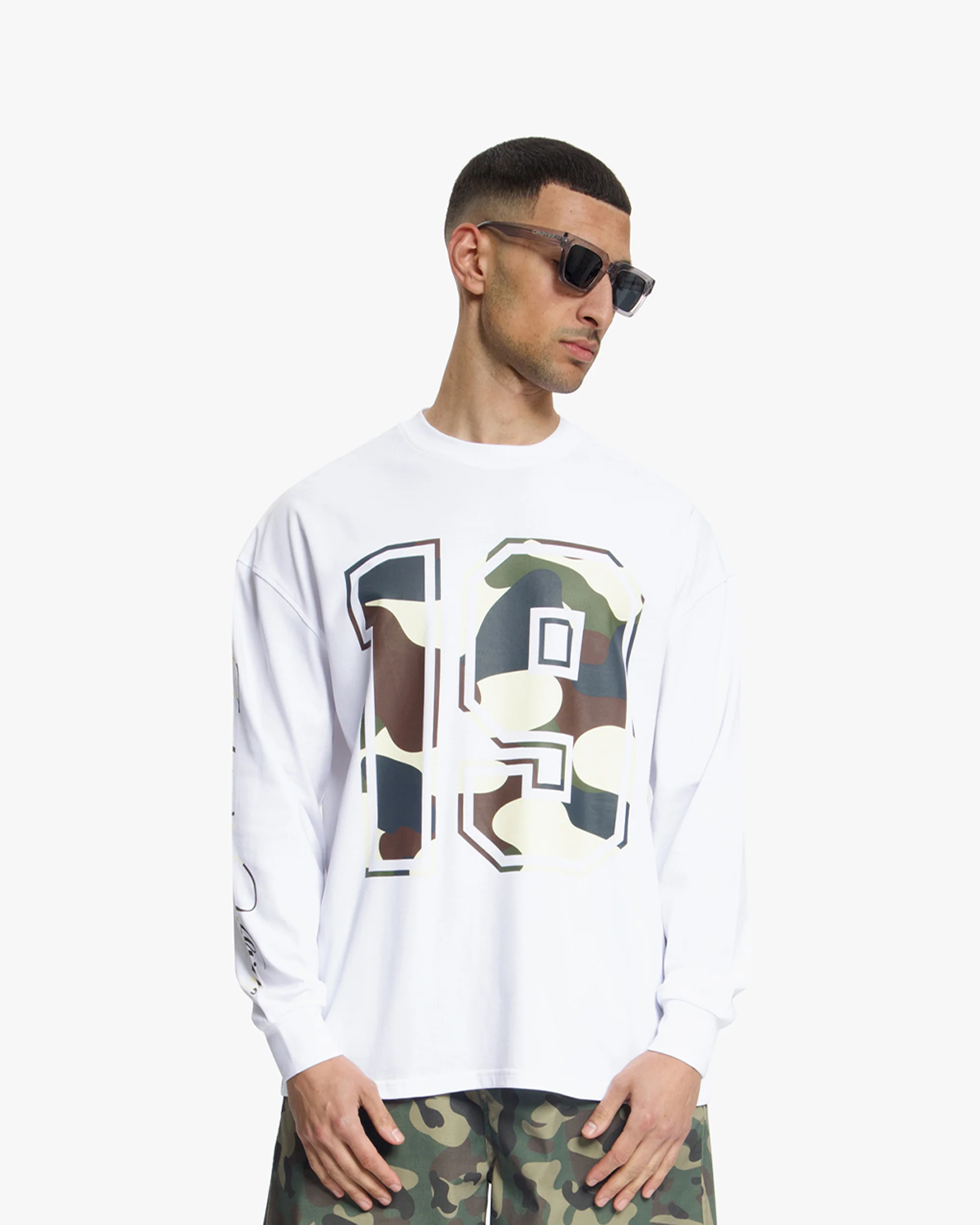 Croyez Camo Longsleeve | White - Image 3