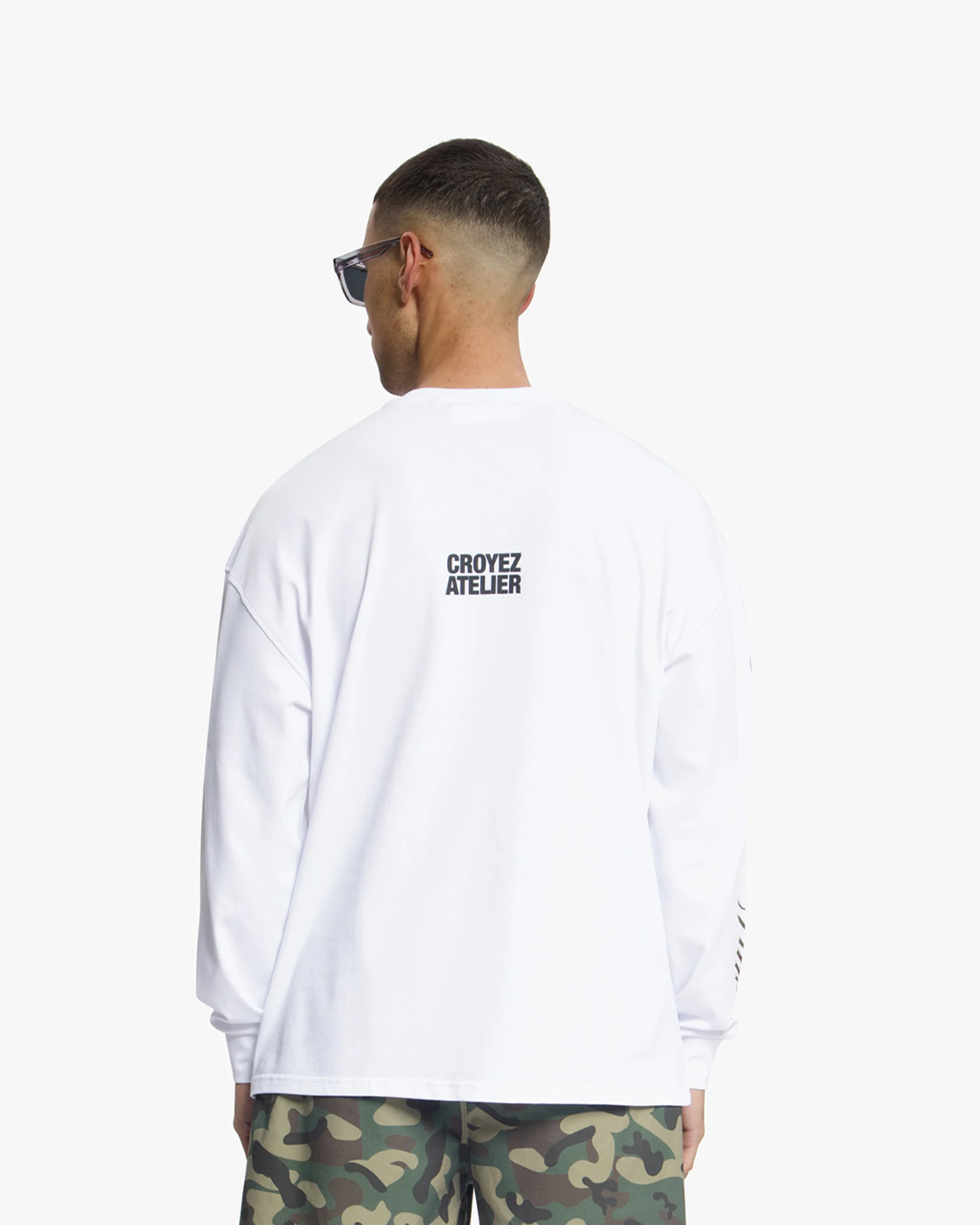 Croyez Camo Longsleeve | White - Image 4