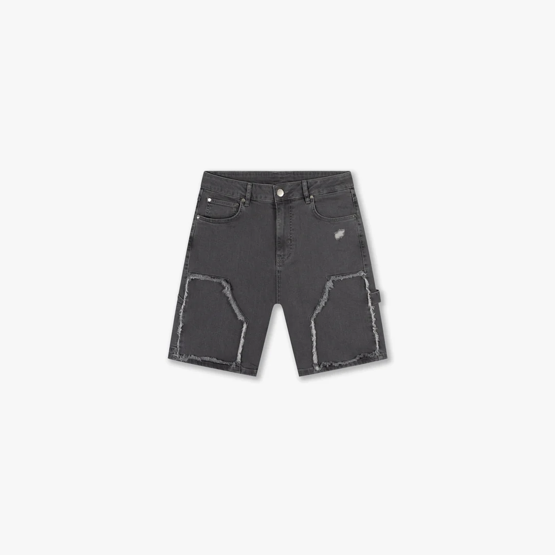 CROYEZ CD1 CARPENTER DENIM SHORTS | GREY