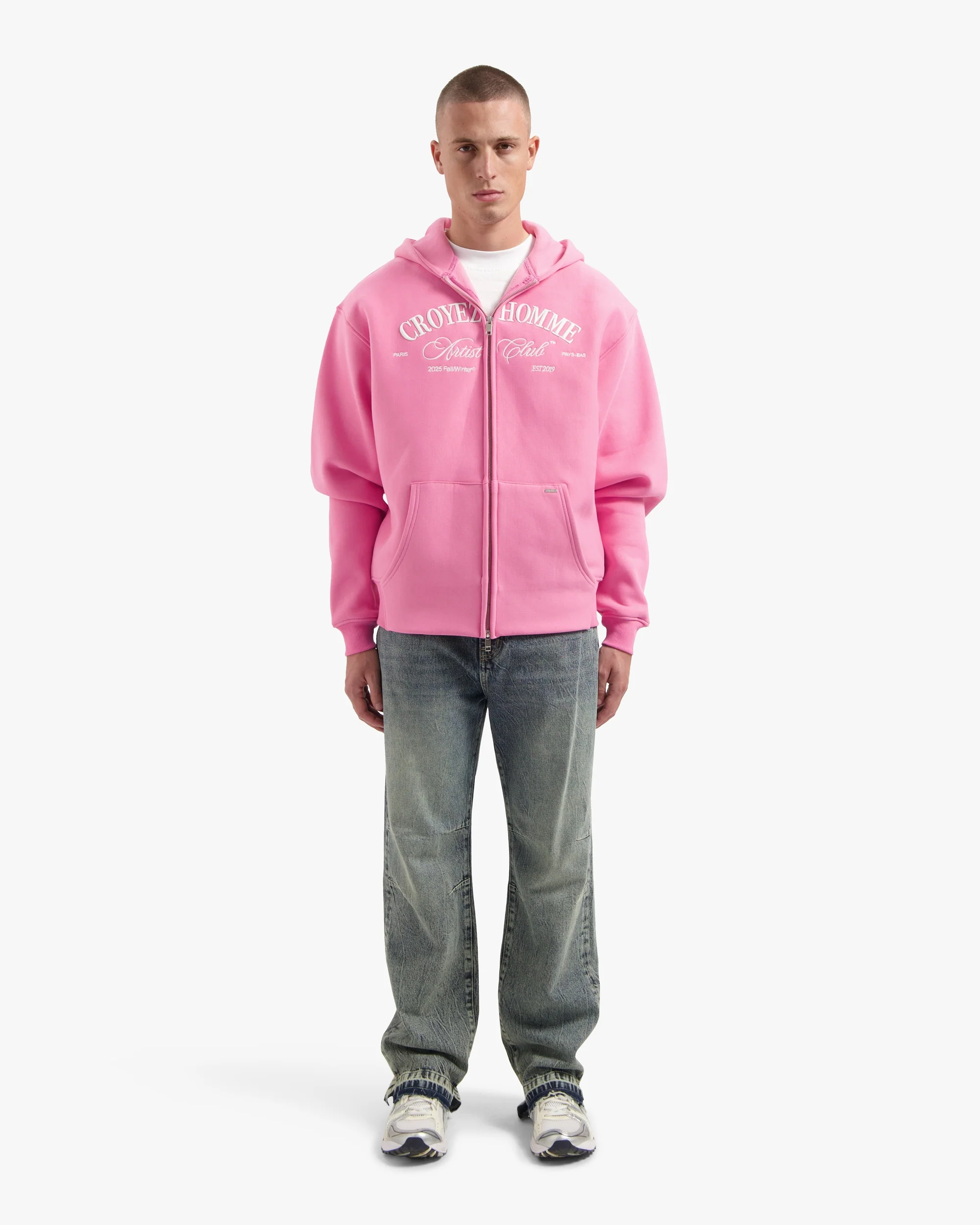 CROYEZ CD1 STEPPED HEM JEANS | LIGHT BLUE - Image 5