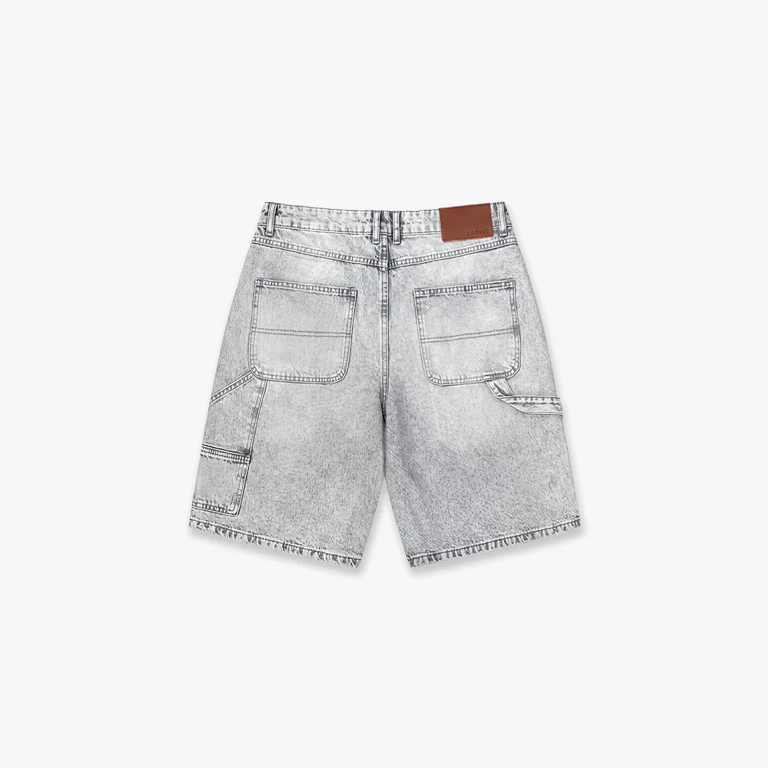 Croyez CD2 Carpenter Shorts | Light Grey - Image 2