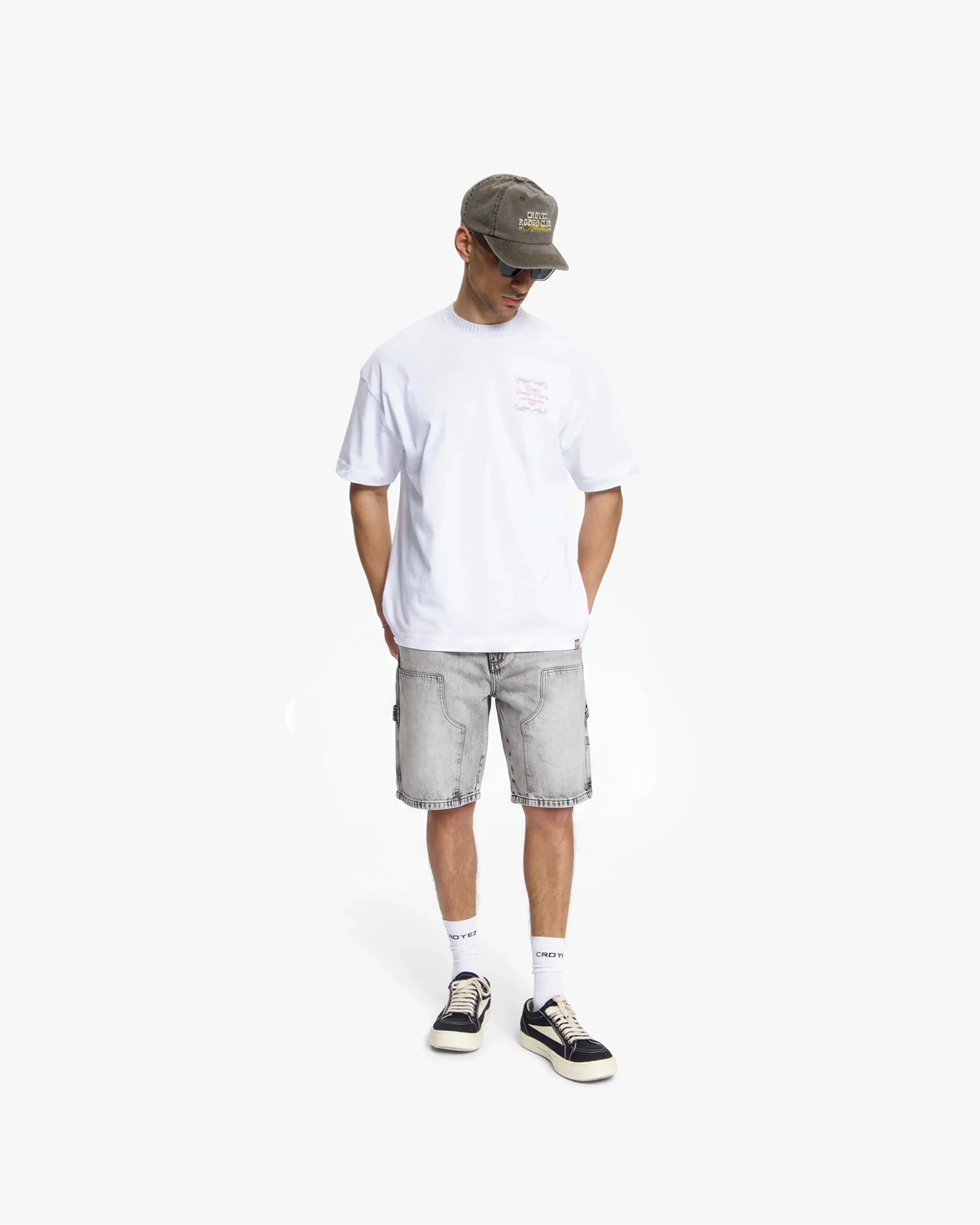 Croyez CD2 Carpenter Shorts | Light Grey - Image 5