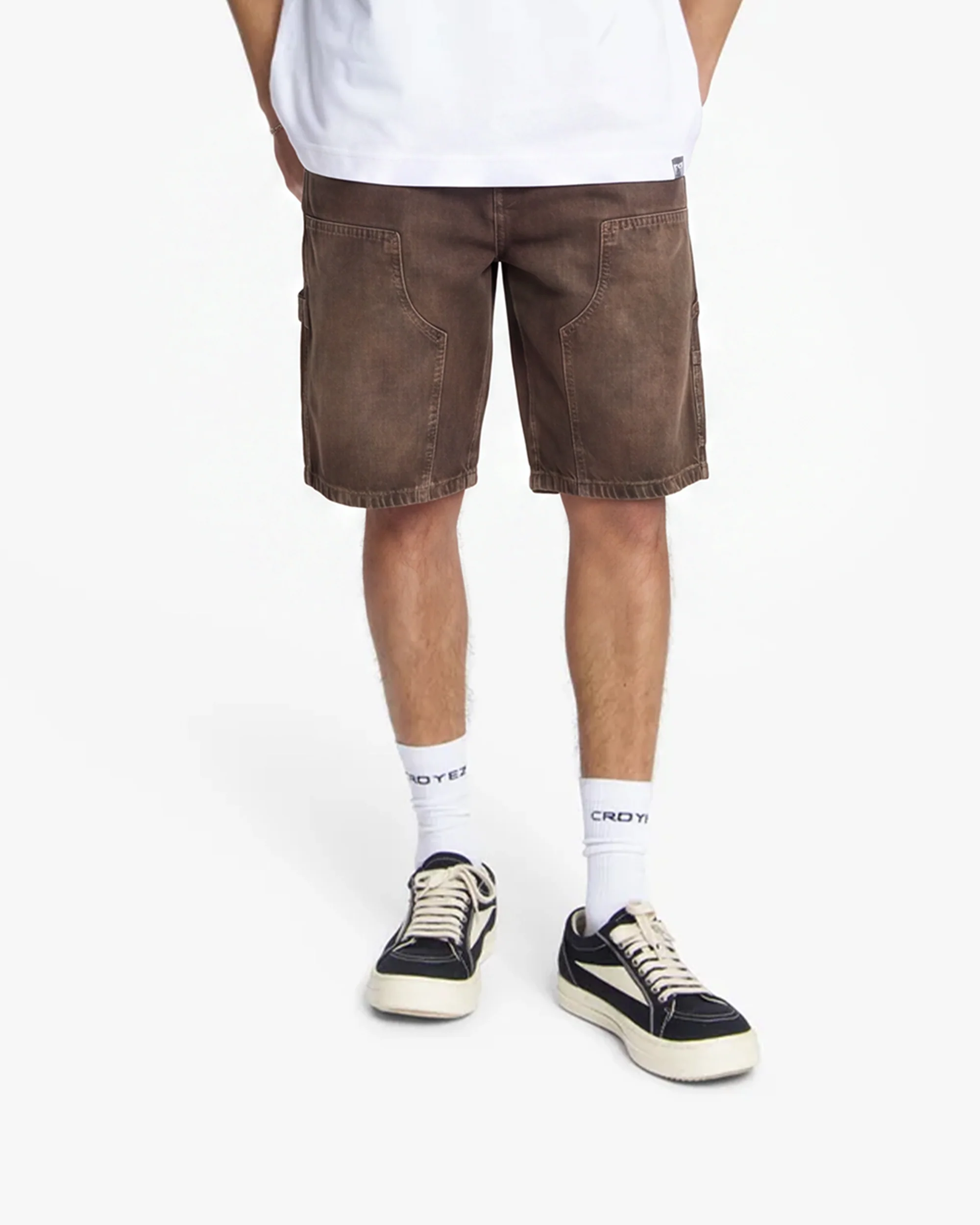 Croyez CD2 Carpenter Shorts | Washed Brown - Image 3