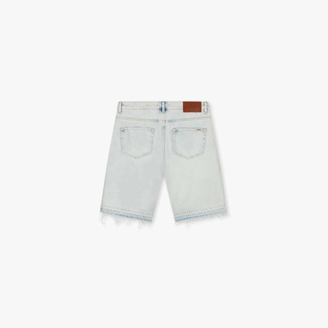 Croyez CD2 Stepped Hem Shorts | Light Blue - Image 2
