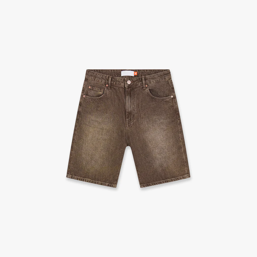 Croyez CD2 Washed Denim Shorts | Washed Brown