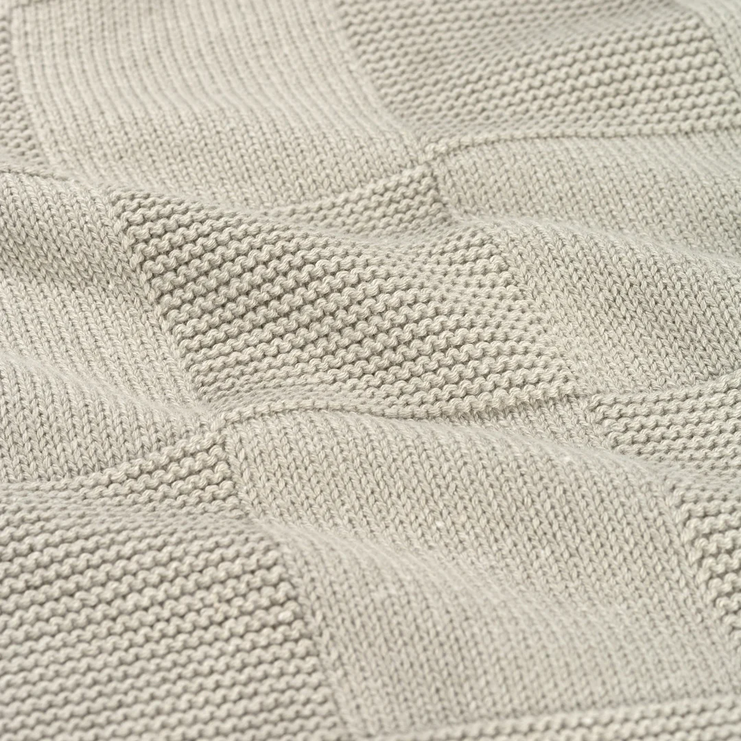 CROYEZ CHECKERBOARD KNIT SWEATER | GREY - Image 3