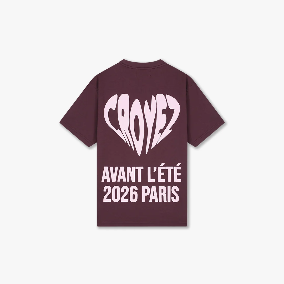 Croyez Classique T-Shirt | Burgundy - Image 2