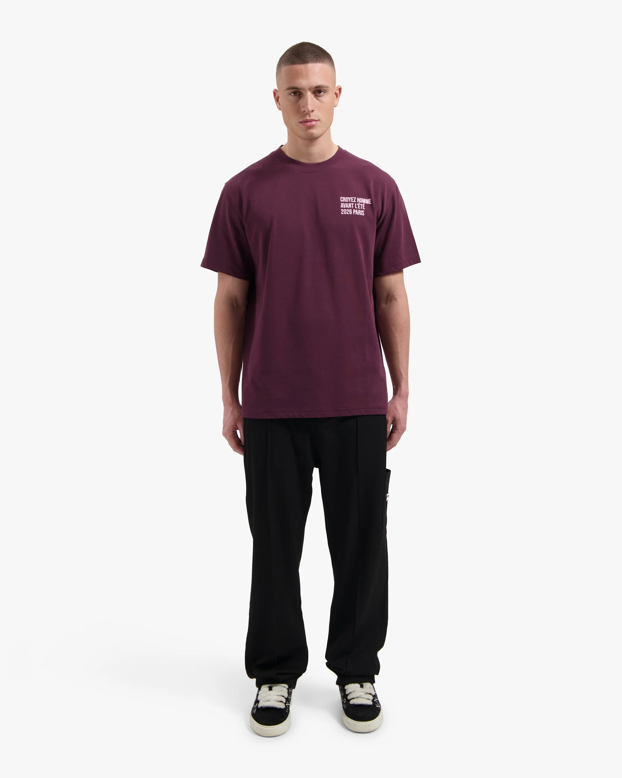 Croyez Classique T-Shirt | Burgundy - Image 5
