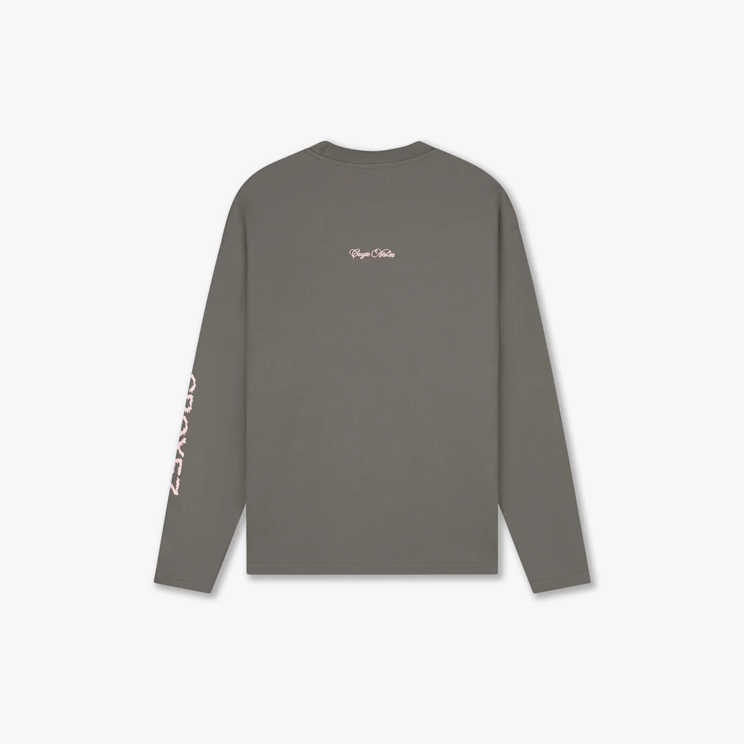Croyez Contour De La Fleur Longsleeve | Washed Brown - Image 2