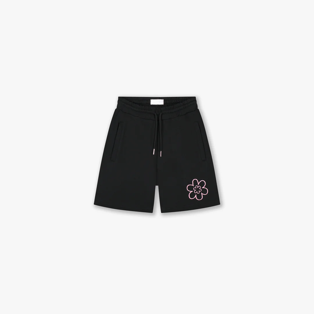 Croyez Contour De La Fleur Shorts | Black