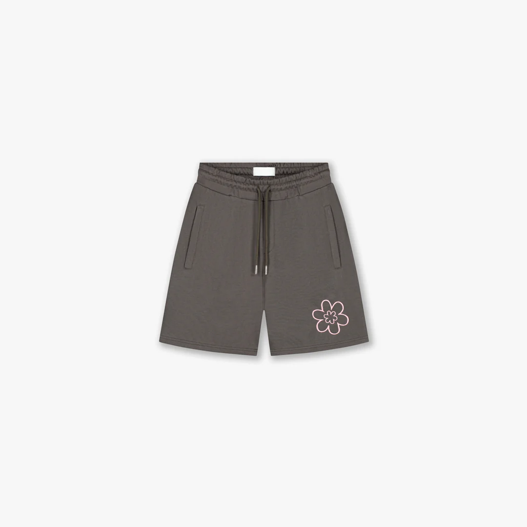 Croyez Contour De La Fleur Shorts | Washed Brown