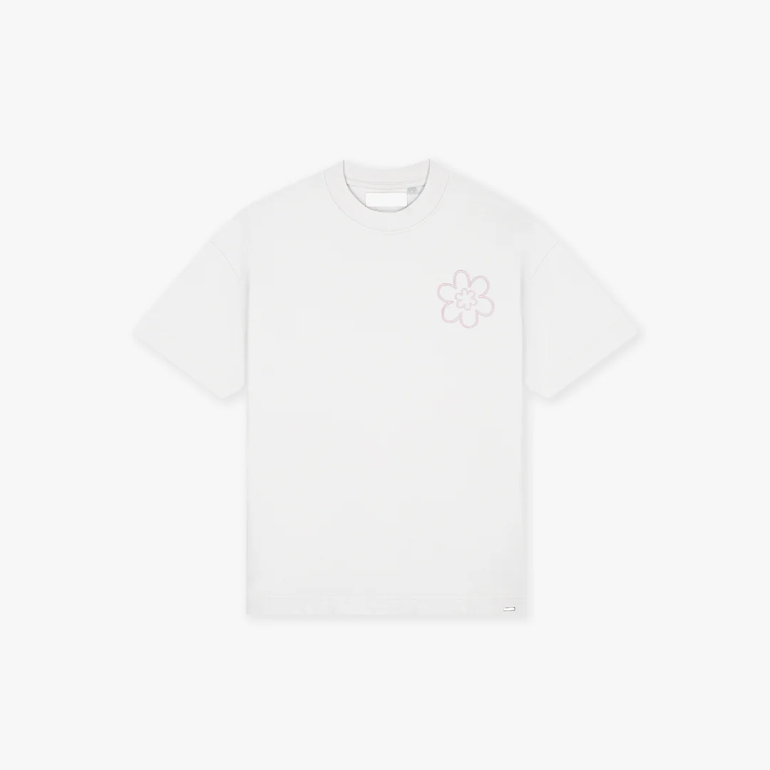 Croyez Contour De La Fleur T-Shirt | Light Grey