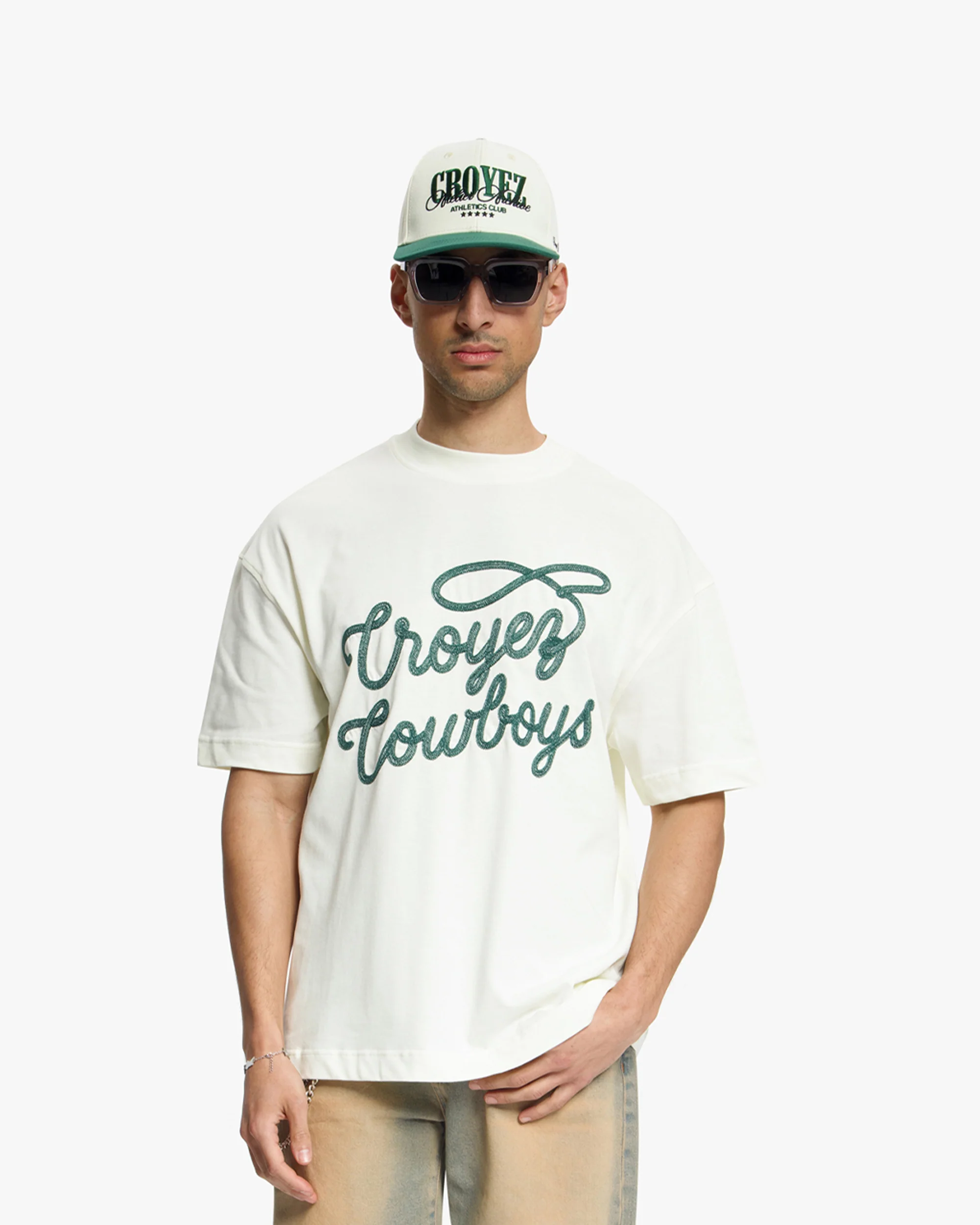 Croyez Cowboys T-Shirt | Off-White - Image 3