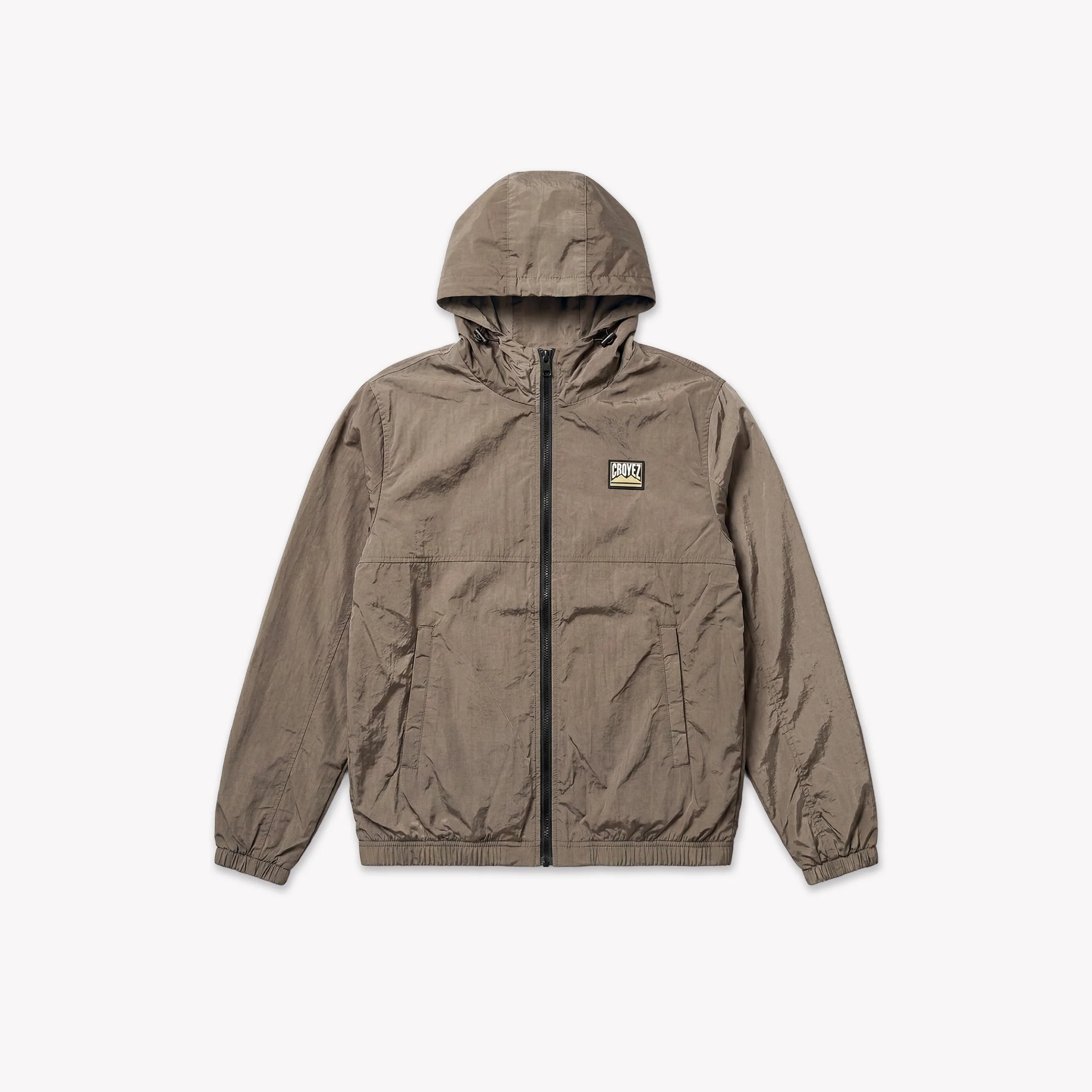 Croyez Crinkle Patch Jacket | Washed Brown