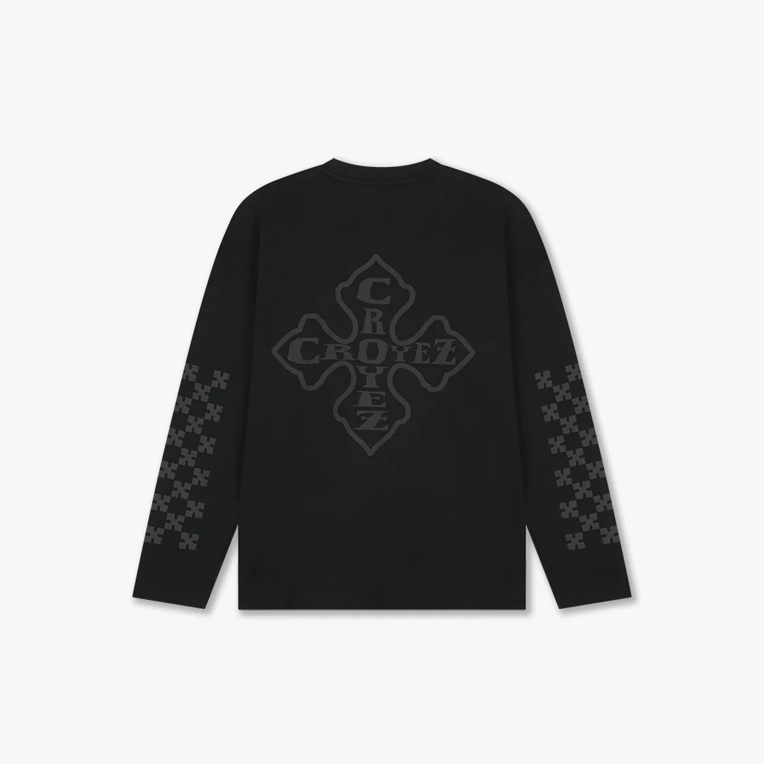 Croyez Cross Longsleeve | Vintage Black - Image 2