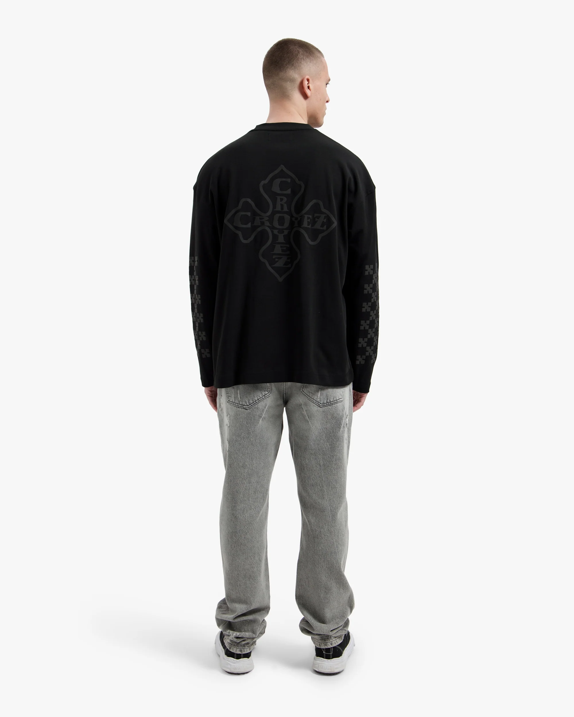 Croyez Cross Longsleeve | Vintage Black - Image 6