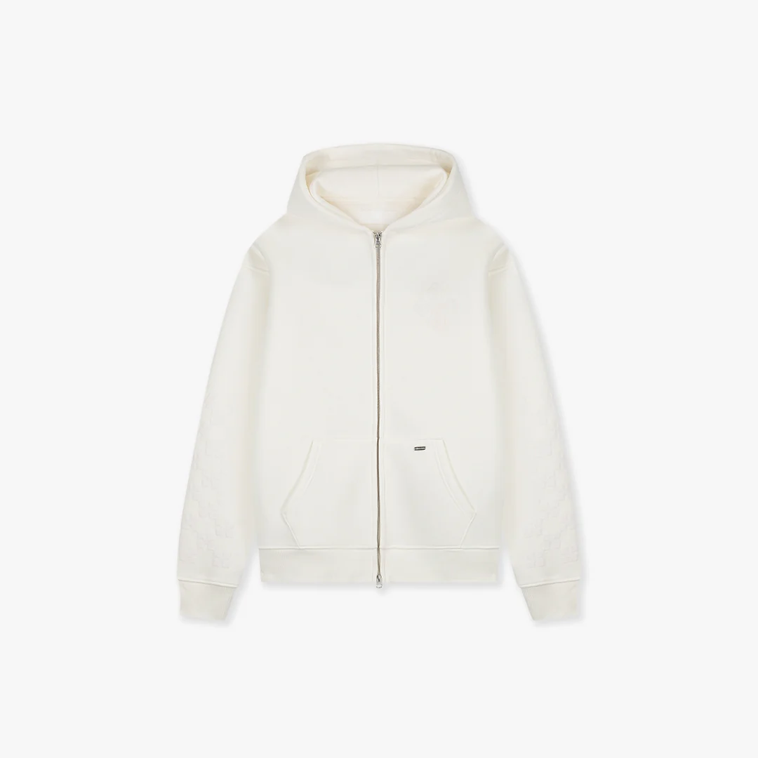 Croyez Cross Zip Hoodie | Off-White