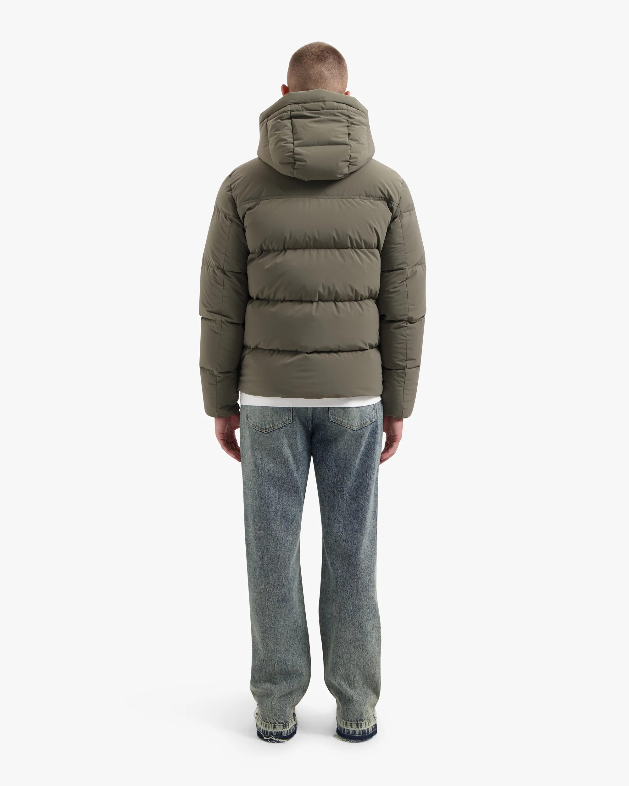 CROYEZ DOWN PUFFER JACKET | BROWN - Image 6