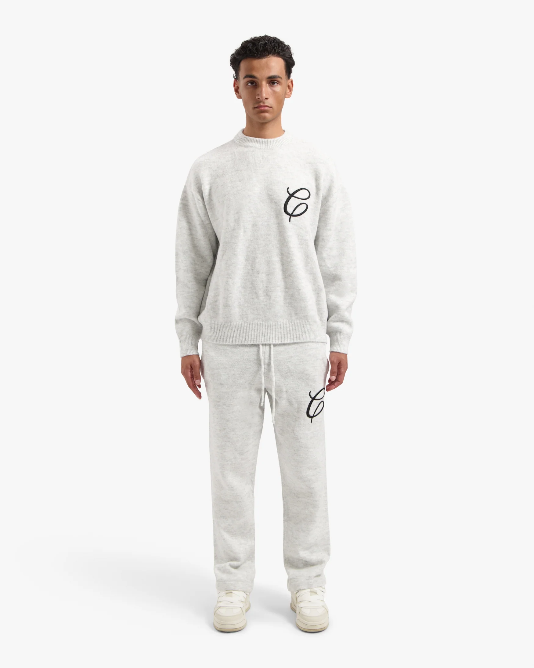 CROYEZ ESSENCE KNIT PANTS | GREY - Image 5